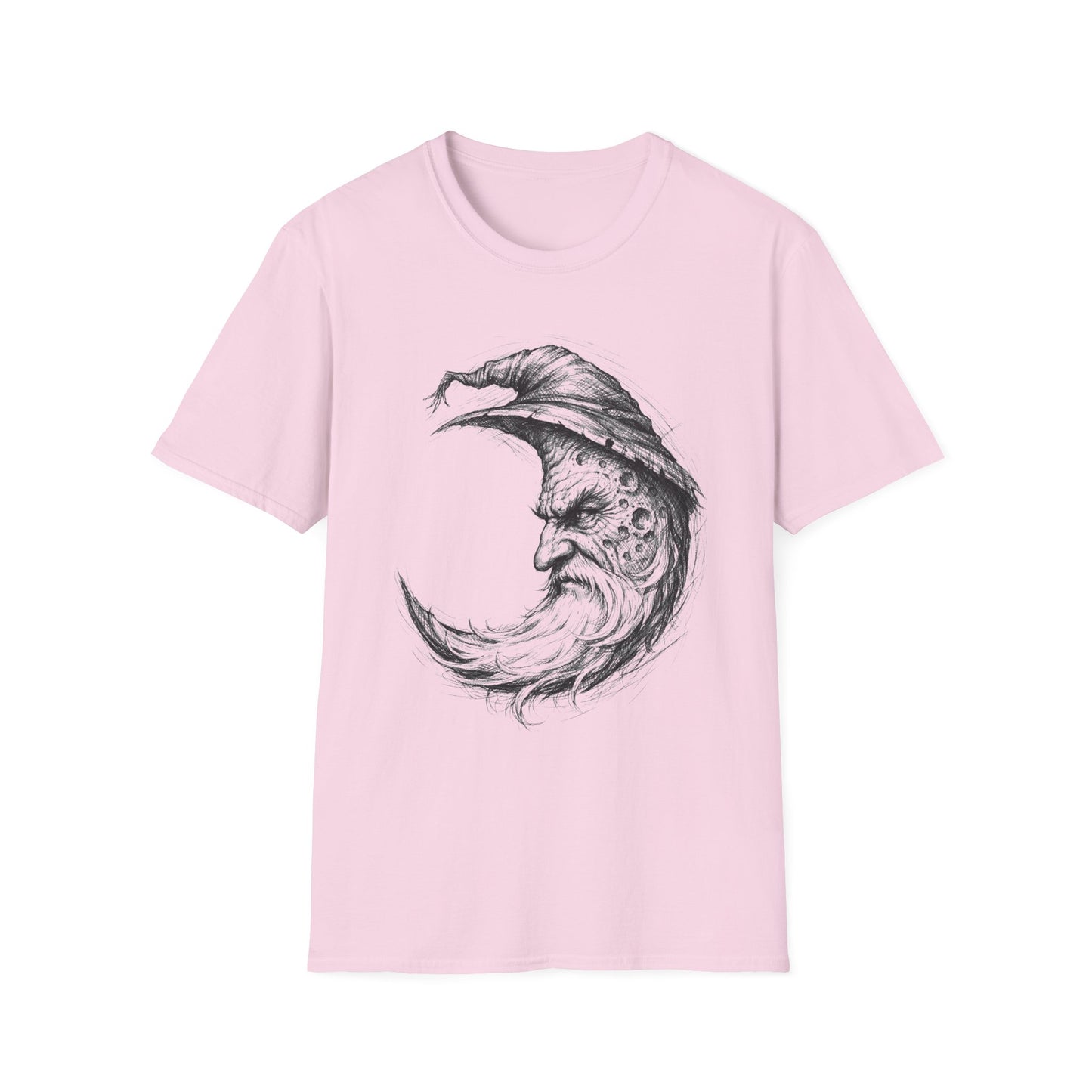 Moon Sage – Witchsoul Originals Tee — Vintage Crescent Moon Wizard Graphic Tee