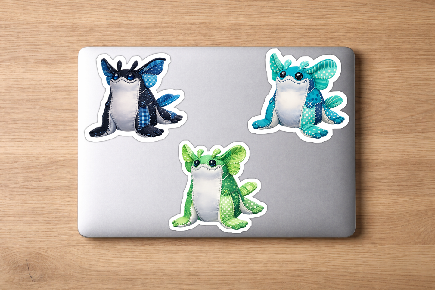 Palia Inspired Ogopuu Plush Patchwork Style Sticker Pack