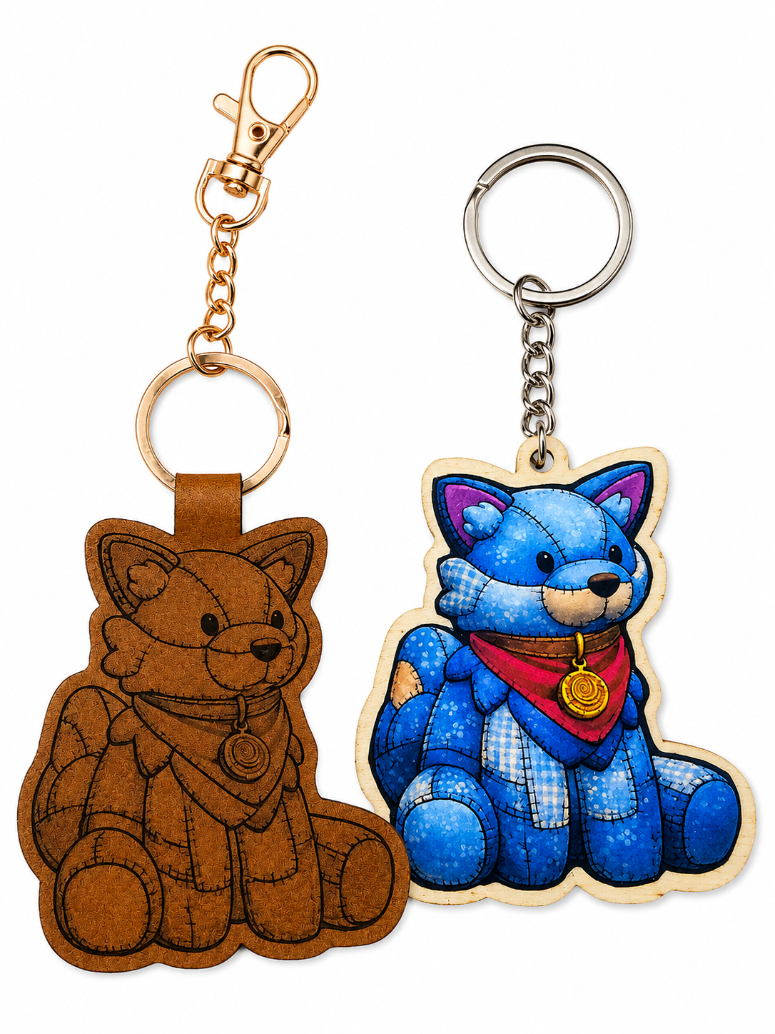 Palia Inspired Tau Patchwork Plush Keychain Bagpack Charm