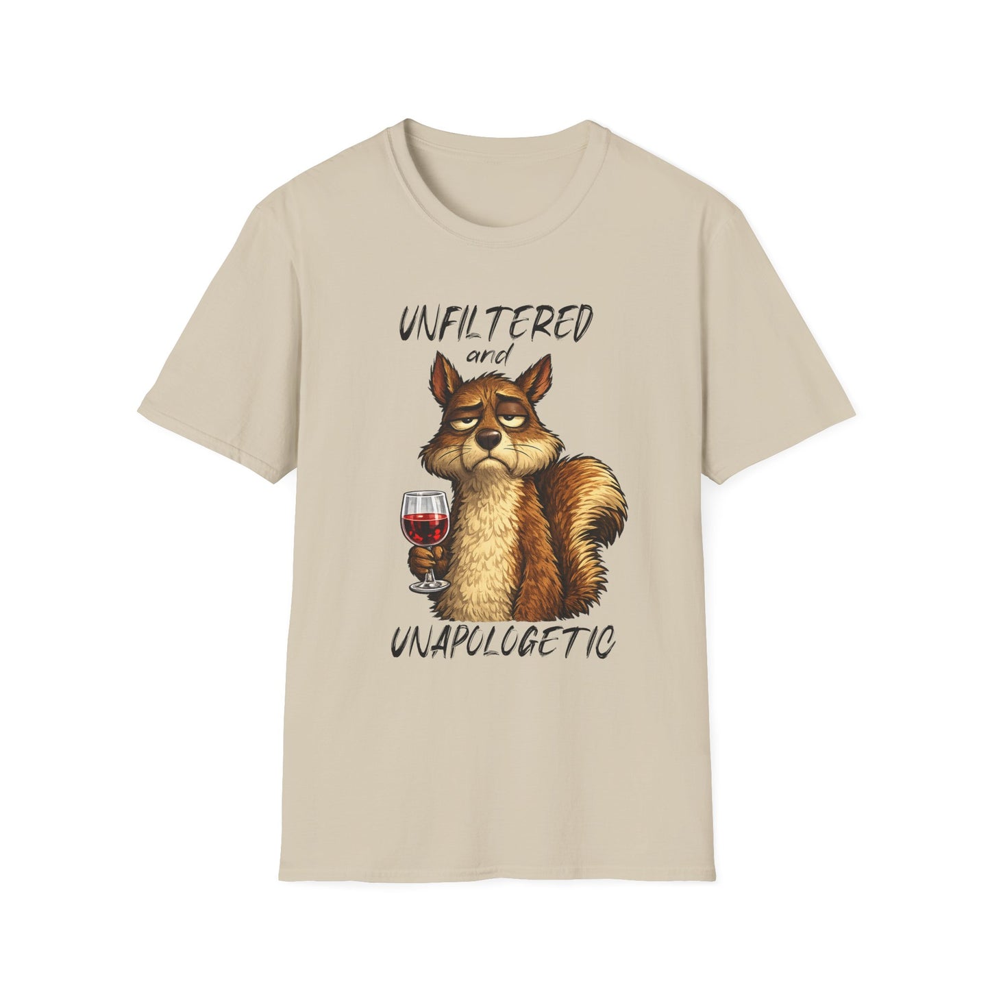Unfiltered and Unapologetic WitchSoul Original Squirrel T-Shirt — Funny Wine Lover Graphic Tee