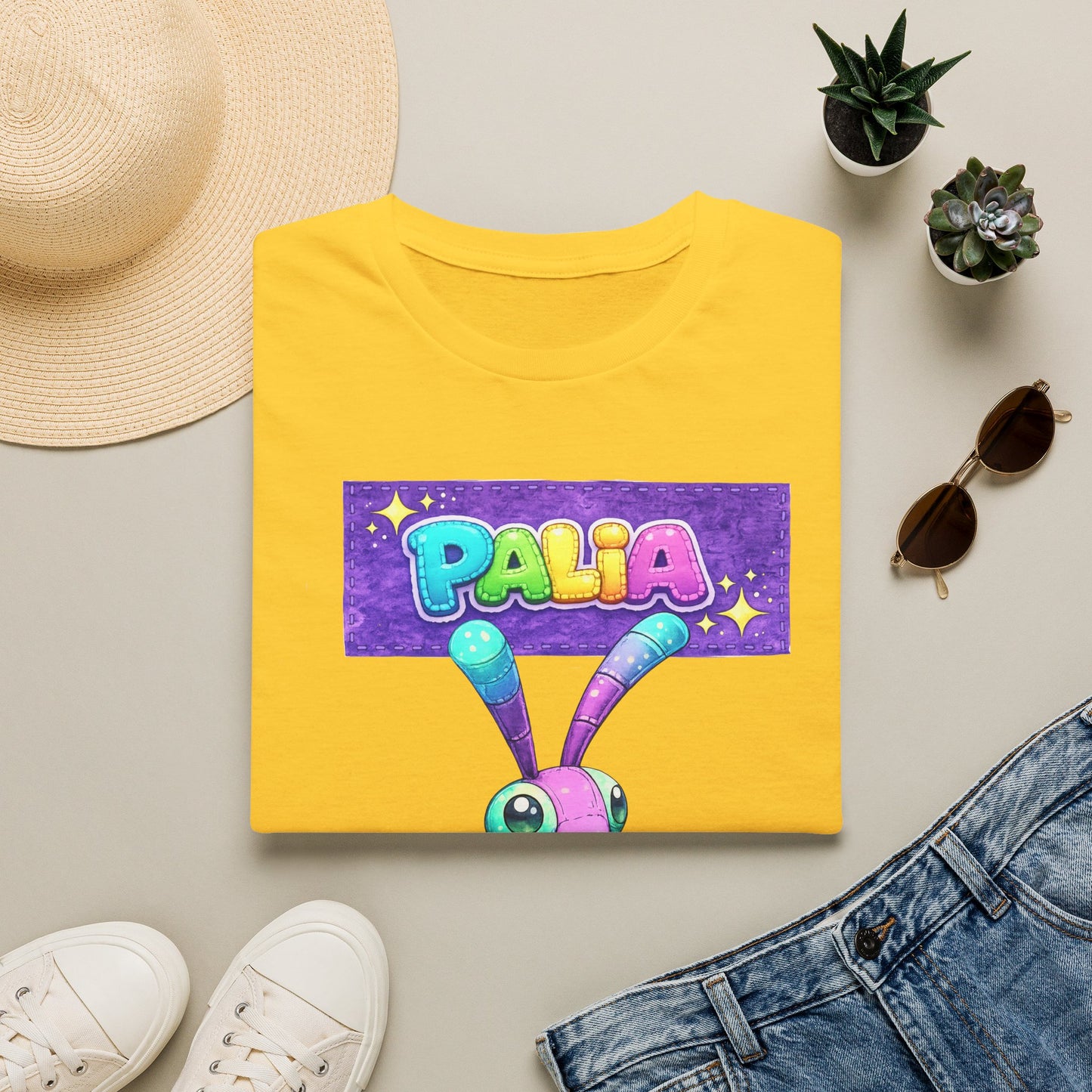 Palia Inspired Fairy Mantis Plush Graphic T-Shirt