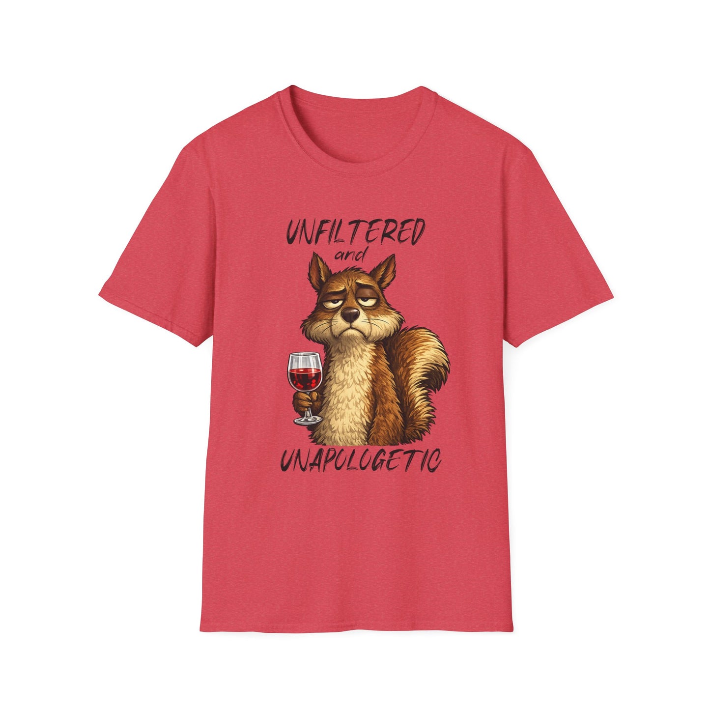 Unfiltered and Unapologetic WitchSoul Original Squirrel T-Shirt — Funny Wine Lover Graphic Tee