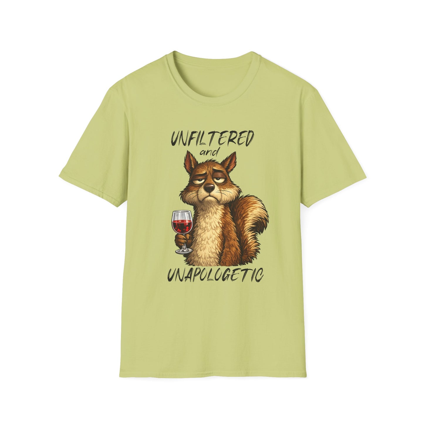 Unfiltered and Unapologetic WitchSoul Original Squirrel T-Shirt — Funny Wine Lover Graphic Tee