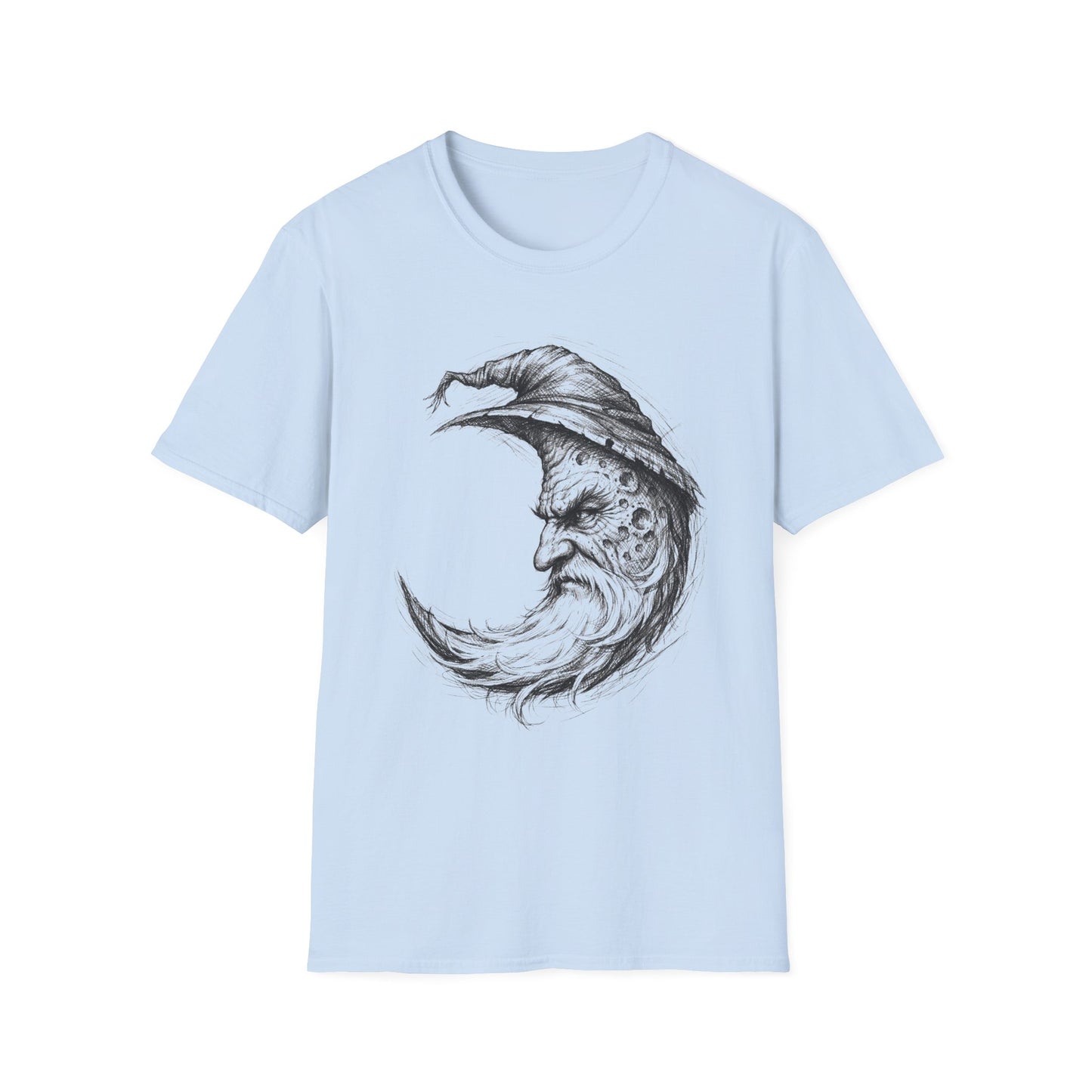 Moon Sage – Witchsoul Originals Tee — Vintage Crescent Moon Wizard Graphic Tee