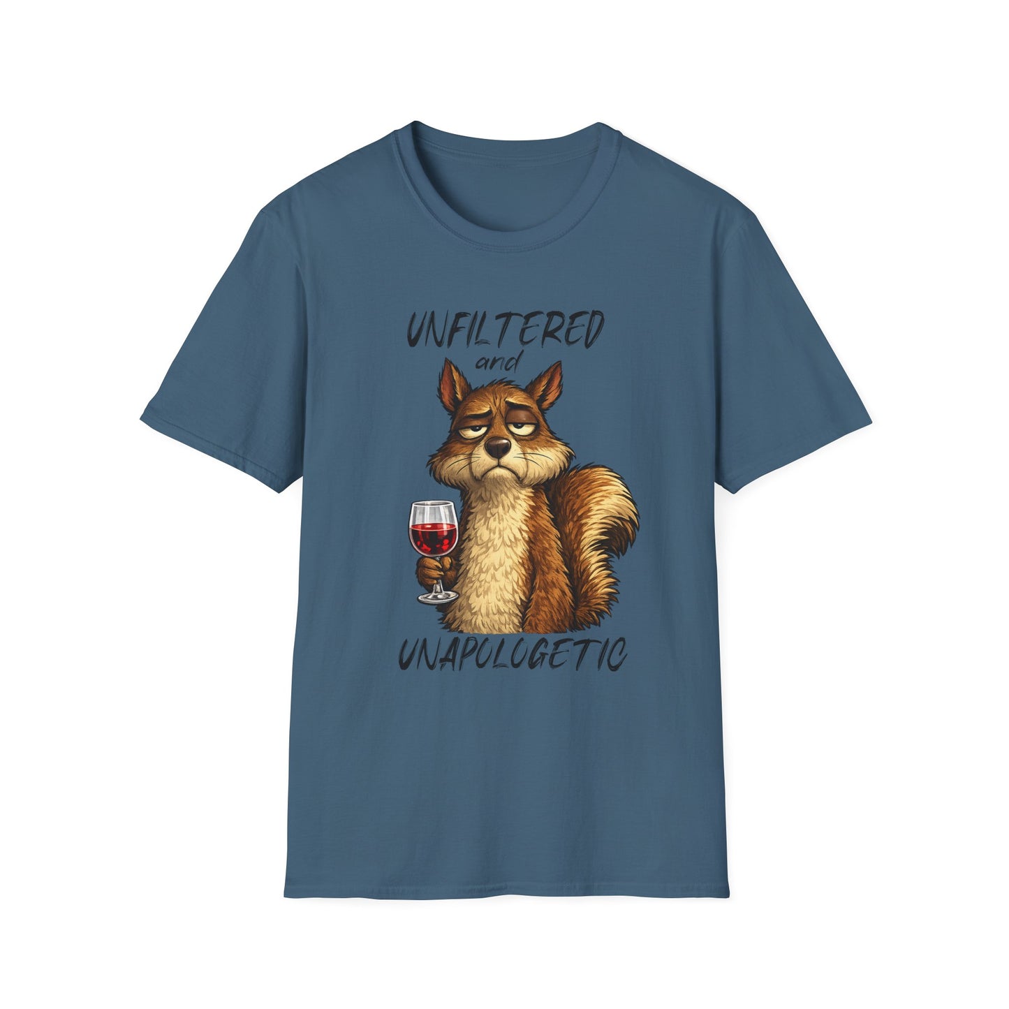 Unfiltered and Unapologetic WitchSoul Original Squirrel T-Shirt — Funny Wine Lover Graphic Tee