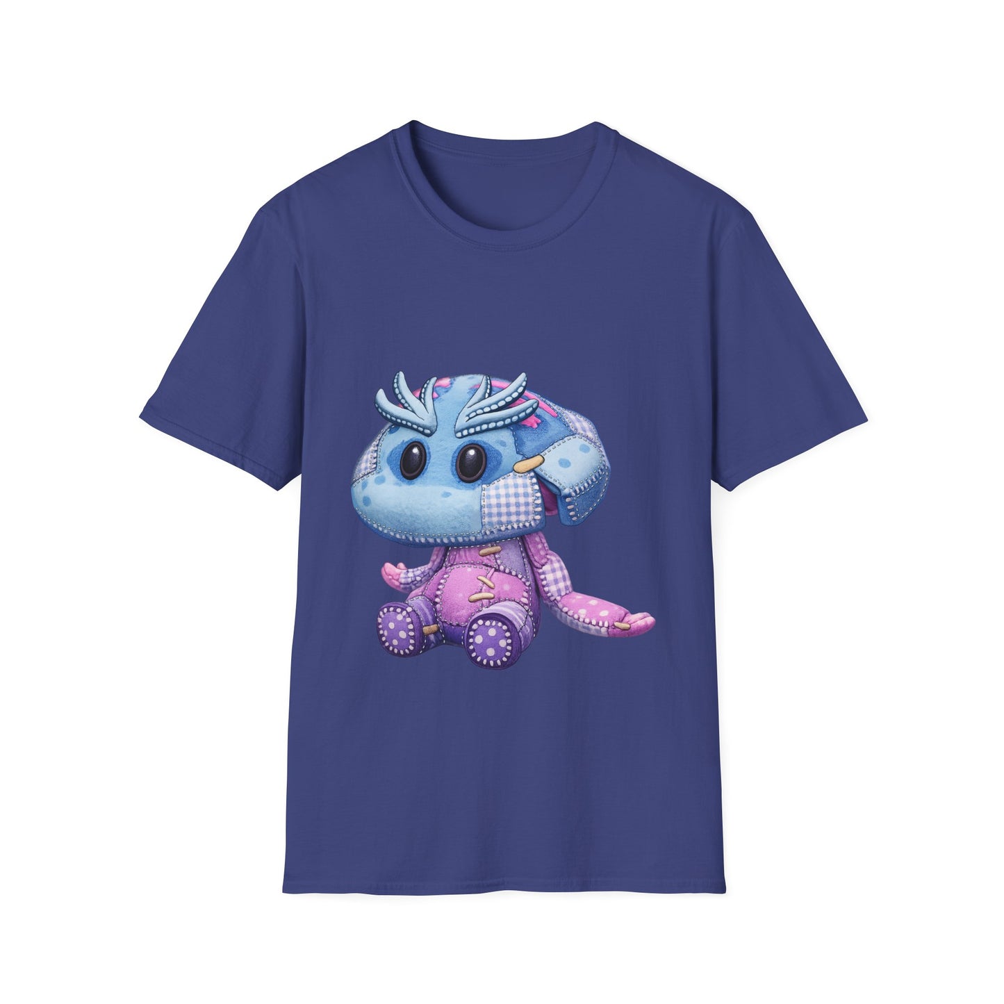 Palia Inspired Shmole Piskii Plush Patchwork Style Graphic Tshirt