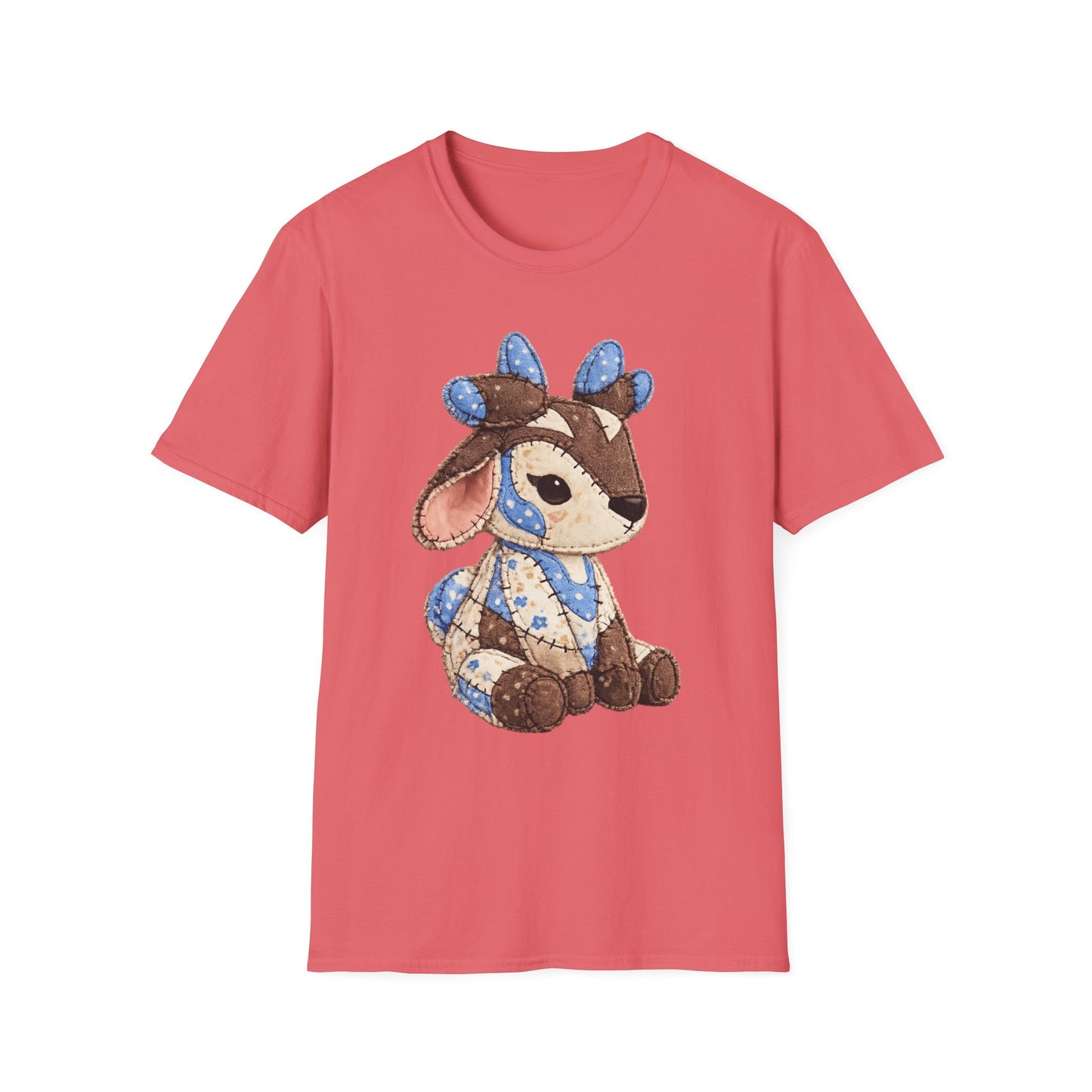 Palia Inspired Proudhorned Sernuk Plush Patchwork Graphic Tee