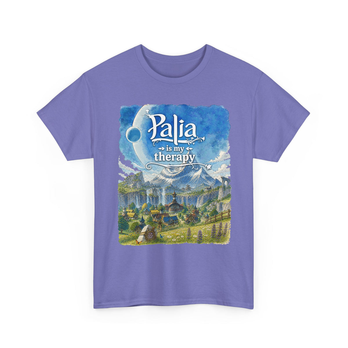 T-Shirt — "Palia Is My Therapy" Palia Inspired Landscape Graphic Tee