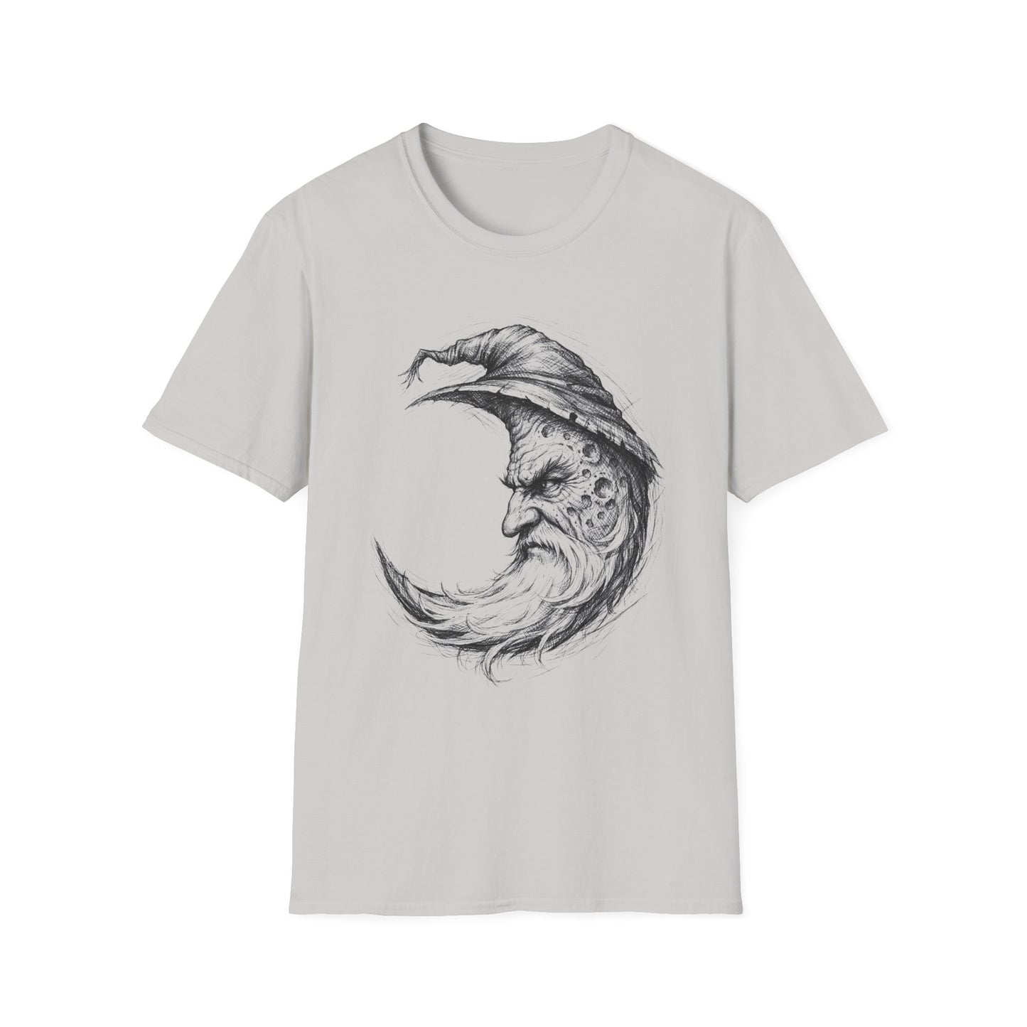 Moon Sage – Witchsoul Originals Tee — Vintage Crescent Moon Wizard Graphic Tee
