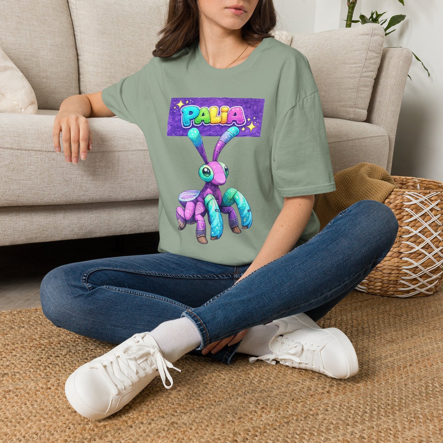 Palia Inspired Fairy Mantis Plush Graphic T-Shirt