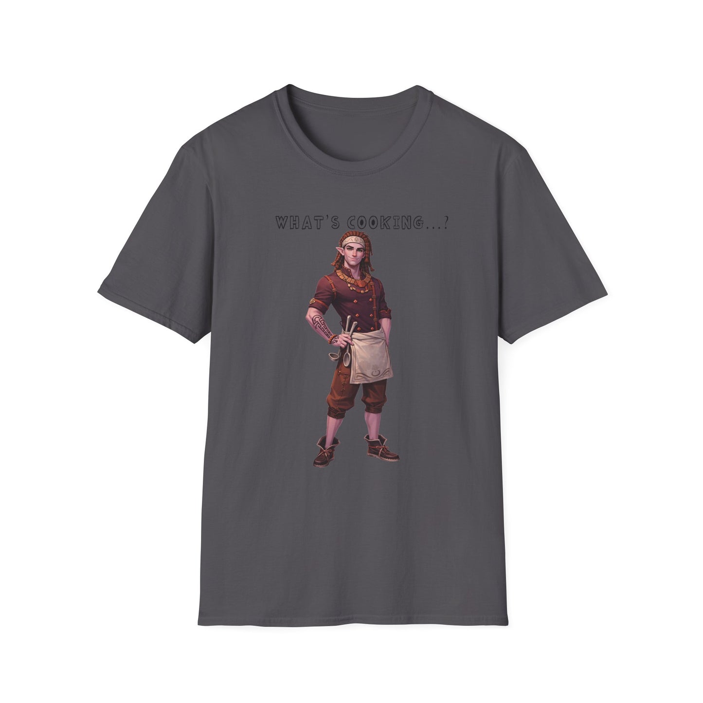 Reth T-Shirt — "What's Cooking?" Fantasy FanArt Palia Inspired Chef Character Tee