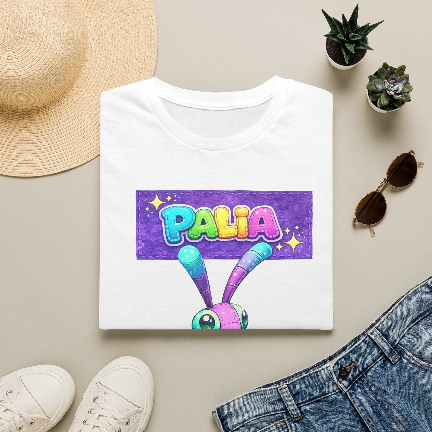 Palia Inspired Fairy Mantis Plush Graphic T-Shirt
