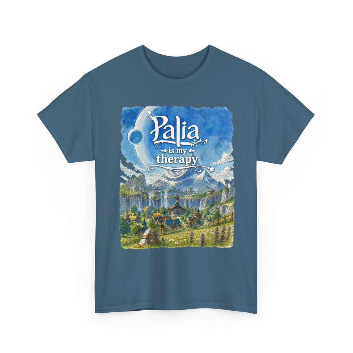 T-Shirt — "Palia Is My Therapy" Palia Inspired Landscape Graphic Tee