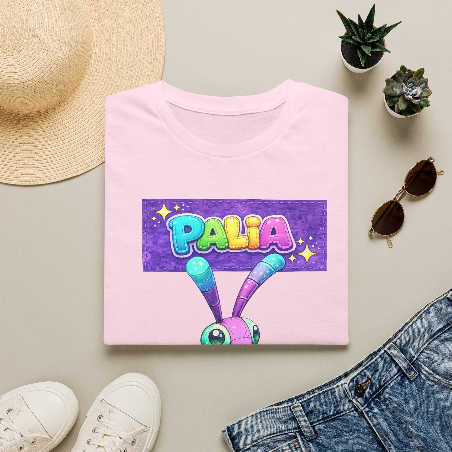 Palia Inspired Fairy Mantis Plush Graphic T-Shirt