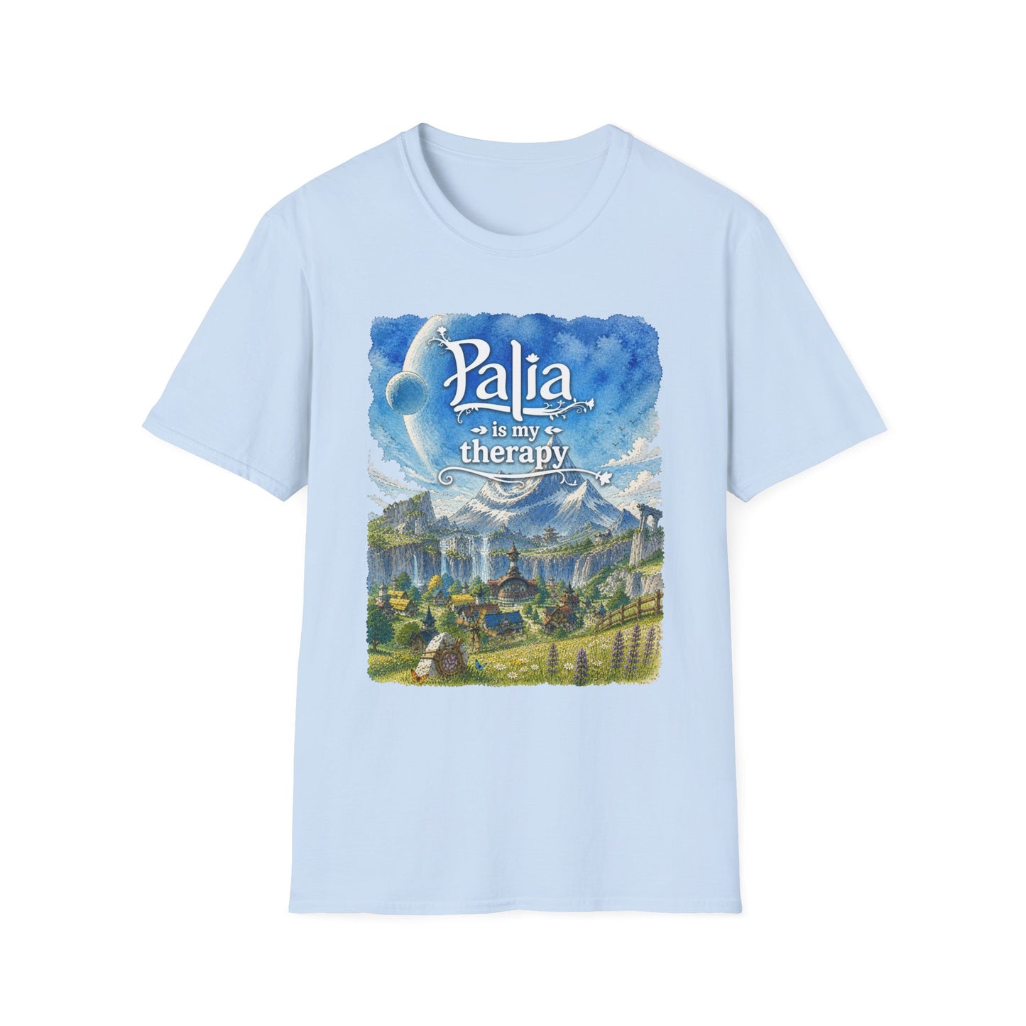 T-Shirt — "Palia Is My Therapy" Palia Inspired Landscape Graphic Tee
