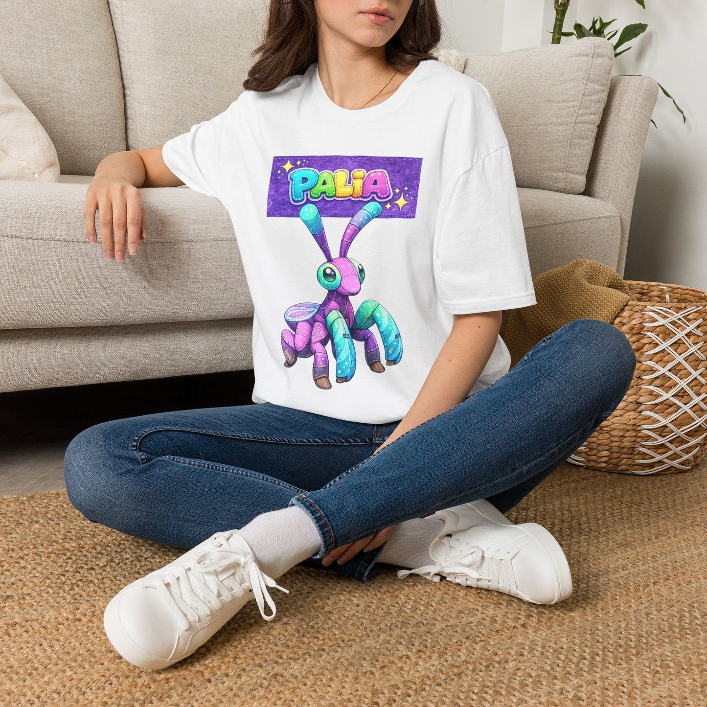 Palia Inspired Fairy Mantis Plush Graphic T-Shirt