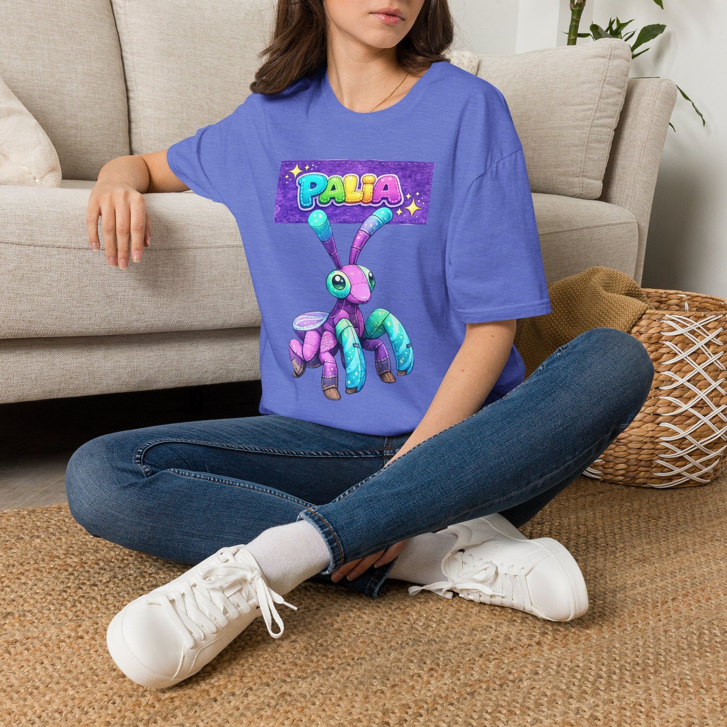 Palia Inspired Fairy Mantis Plush Graphic T-Shirt