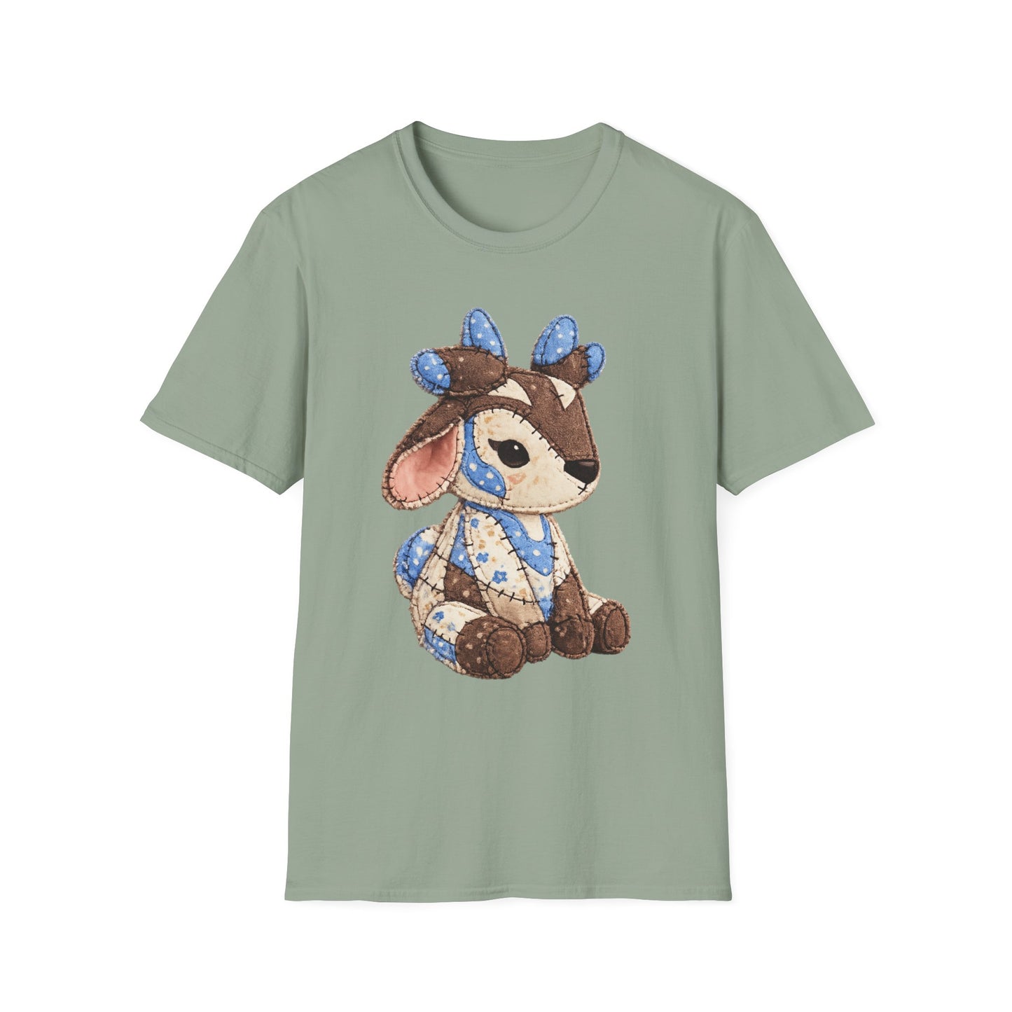 Palia Inspired Proudhorned Sernuk Plush Patchwork Graphic Tee
