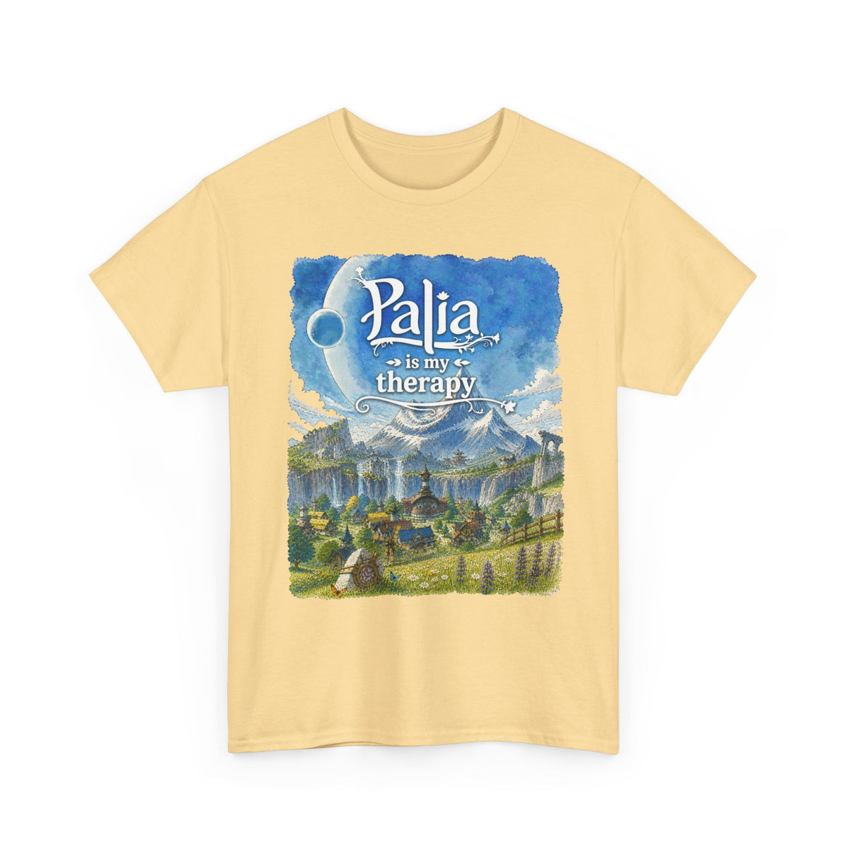 T-Shirt — "Palia Is My Therapy" Palia Inspired Landscape Graphic Tee