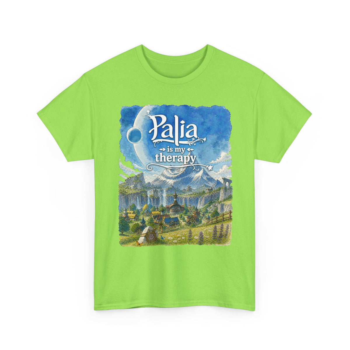 T-Shirt — "Palia Is My Therapy" Palia Inspired Landscape Graphic Tee