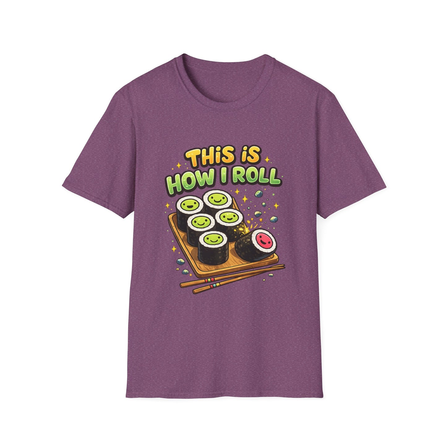 Sushi Lovers Witchsoul Original T-Shirt — "This Is How I Roll" Cute Sushi Graphic Tee