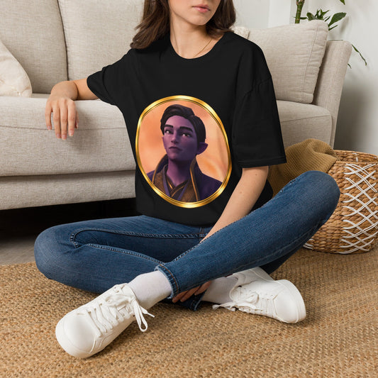Palia Inspired Eshelon Character Portrait T-Shirt — Golden Frame Graphic Tee