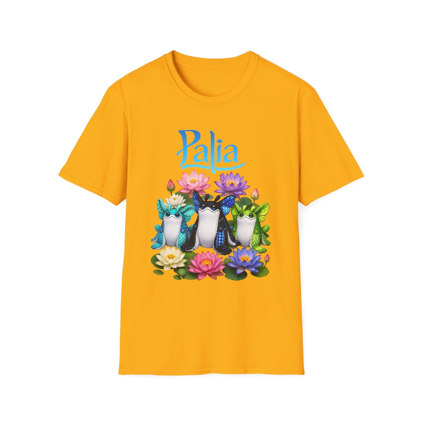 Palia Inspired Ogopuu Plush Lotus Flower Graphic Tee