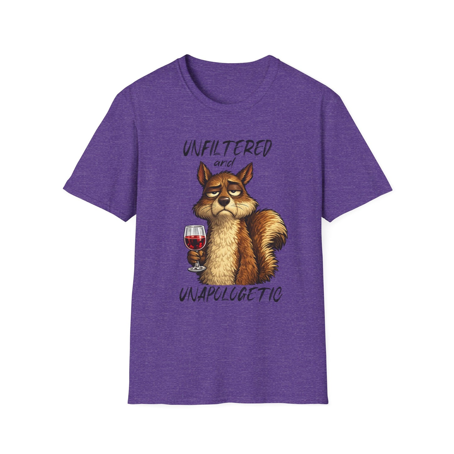 Unfiltered and Unapologetic WitchSoul Original Squirrel T-Shirt — Funny Wine Lover Graphic Tee