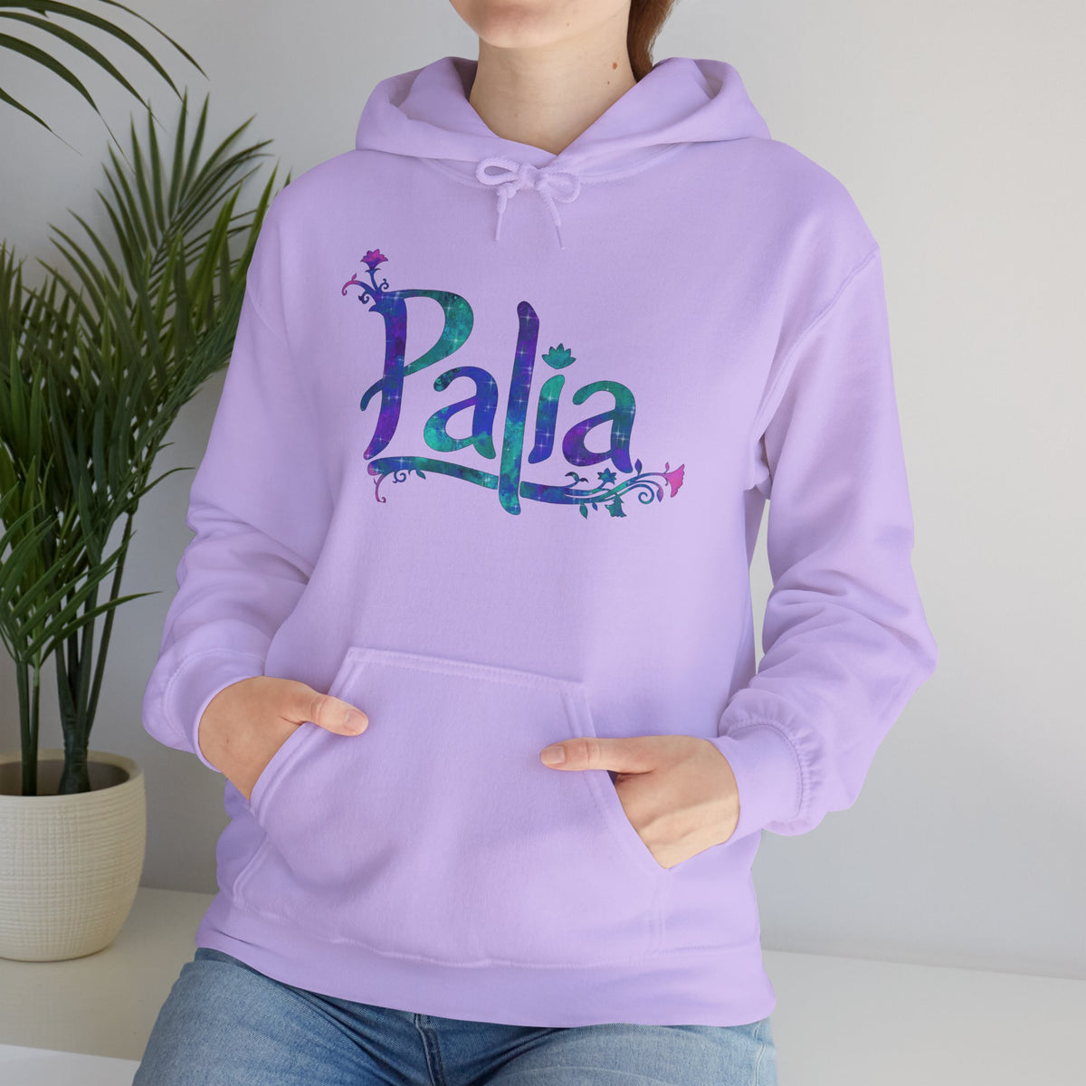 Palia Inspired Logo Galaxy Watercolor Unisex Hoodie