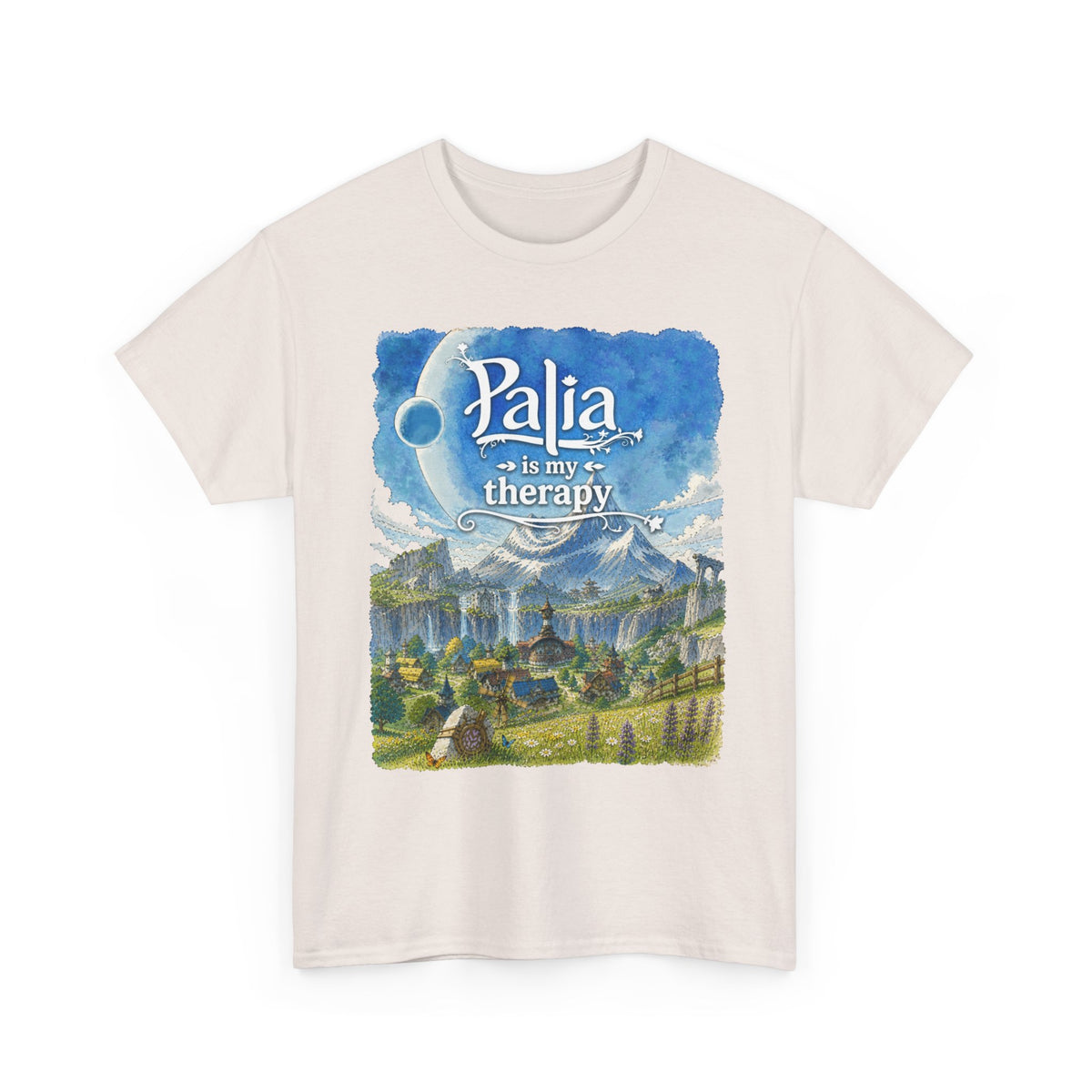 T-Shirt — "Palia Is My Therapy" Palia Inspired Landscape Graphic Tee