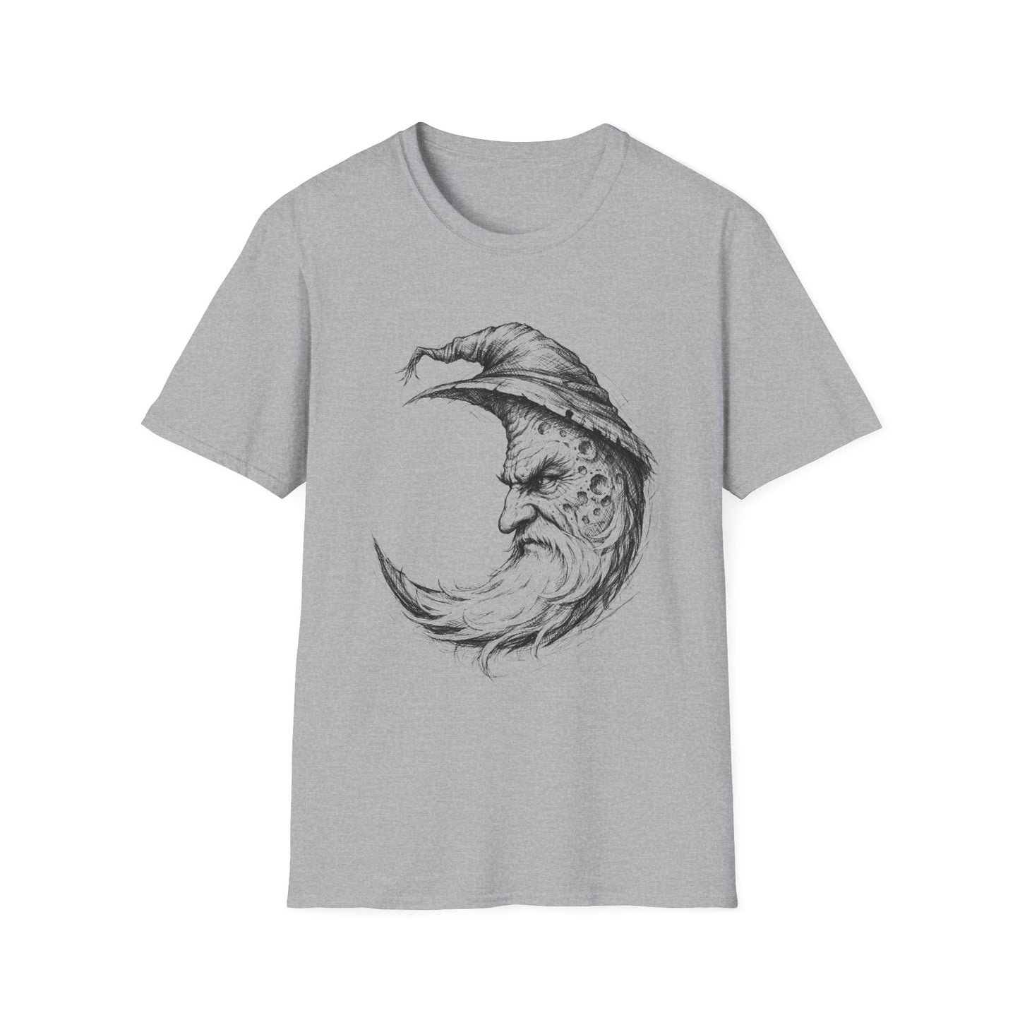 Moon Sage – Witchsoul Originals Tee — Vintage Crescent Moon Wizard Graphic Tee