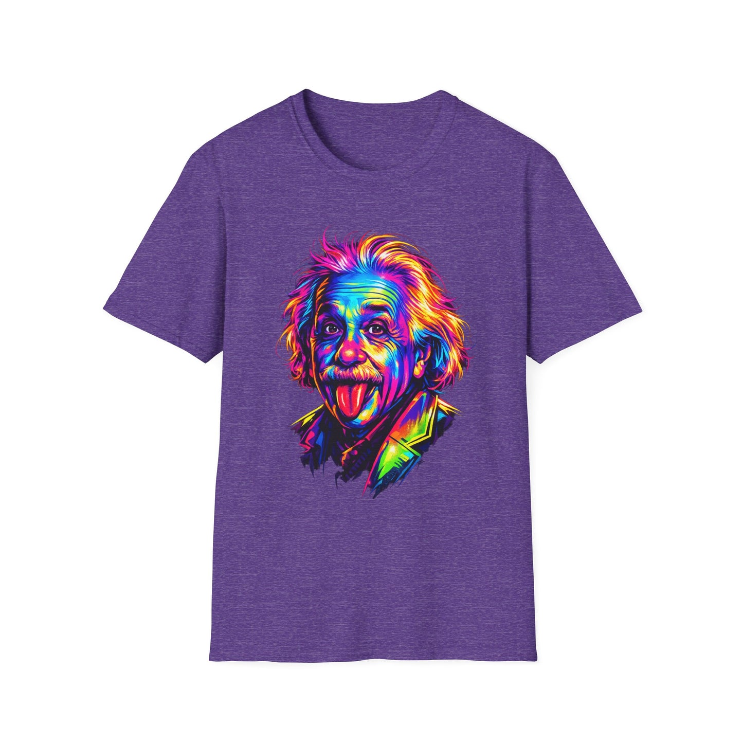 Einstein Neon Pop Portrait T-Shirt Witchsoul Original