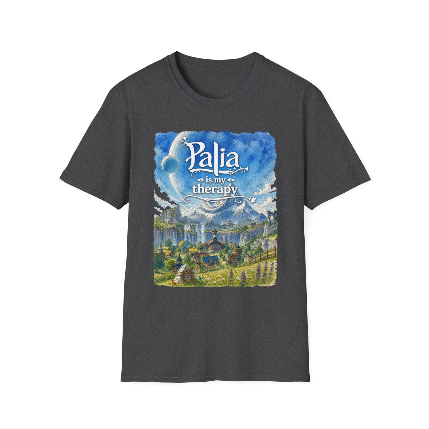 T-Shirt — "Palia Is My Therapy" Palia Inspired Landscape Graphic Tee