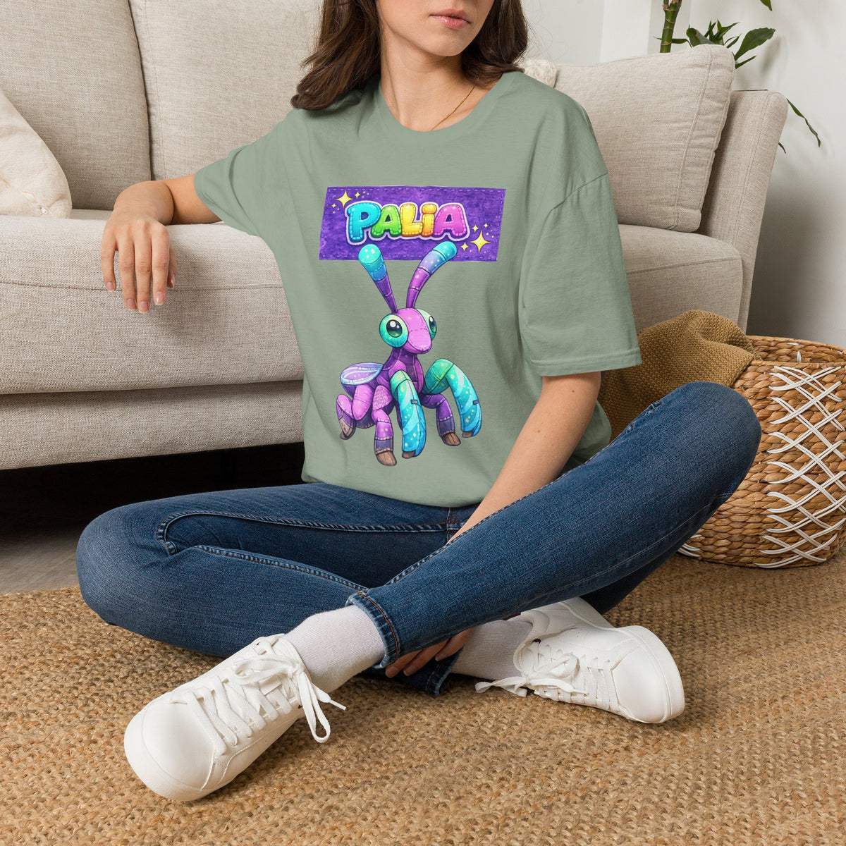 Palia Inspired Fairy Mantis Plush Graphic T-Shirt