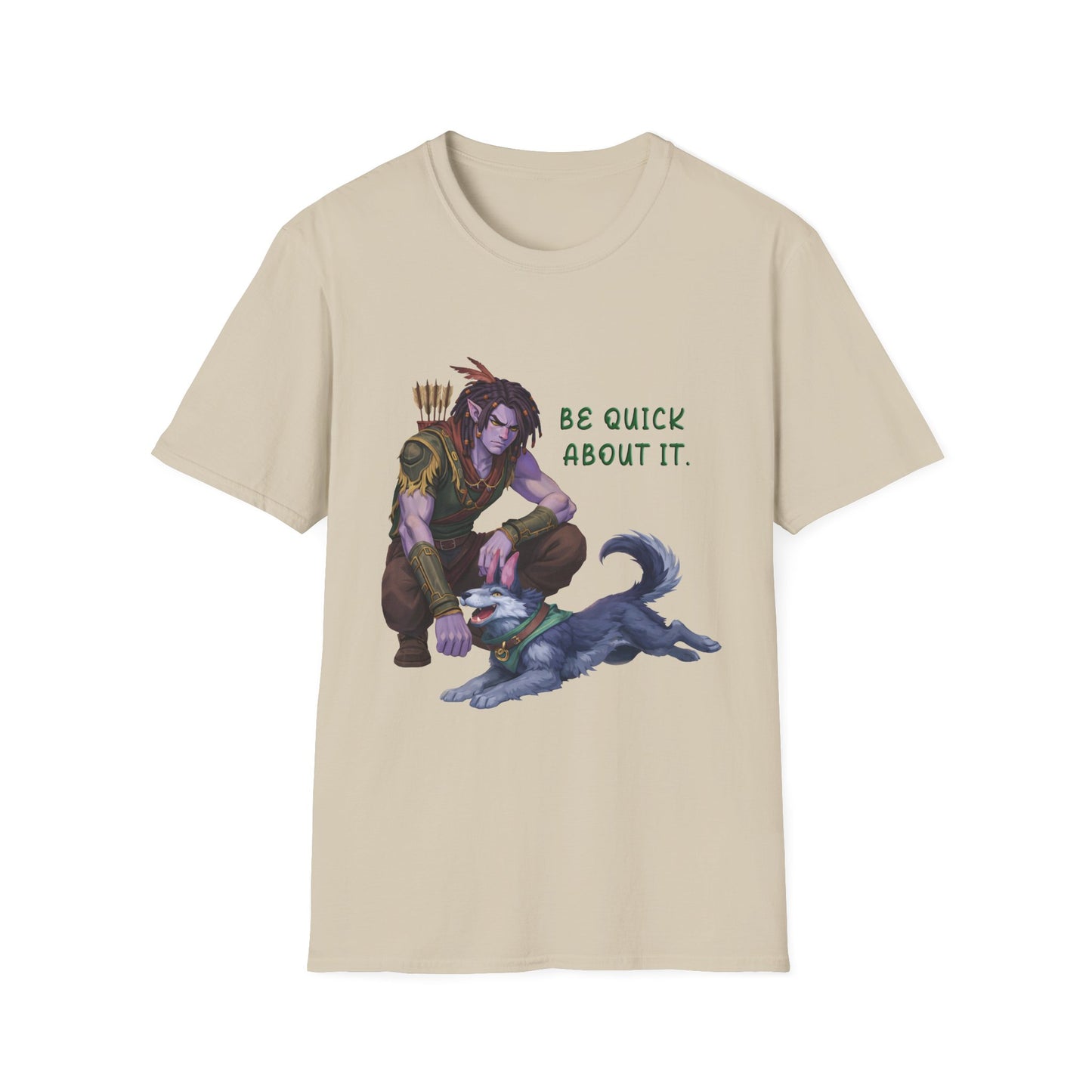 Palia Inspired Hassian and Tau  FanArtBe Quick About It T‑Shirt — Fantasy Graphic T Shirt