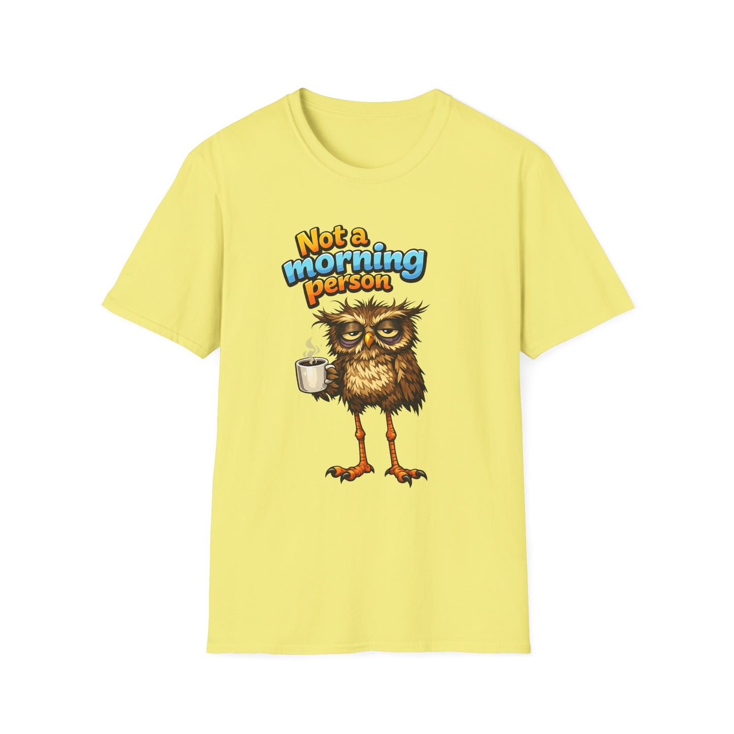 Not a Morning Person Owl WitchSoul Original T-Shirt — Funny Coffee Lover Graphic Tee