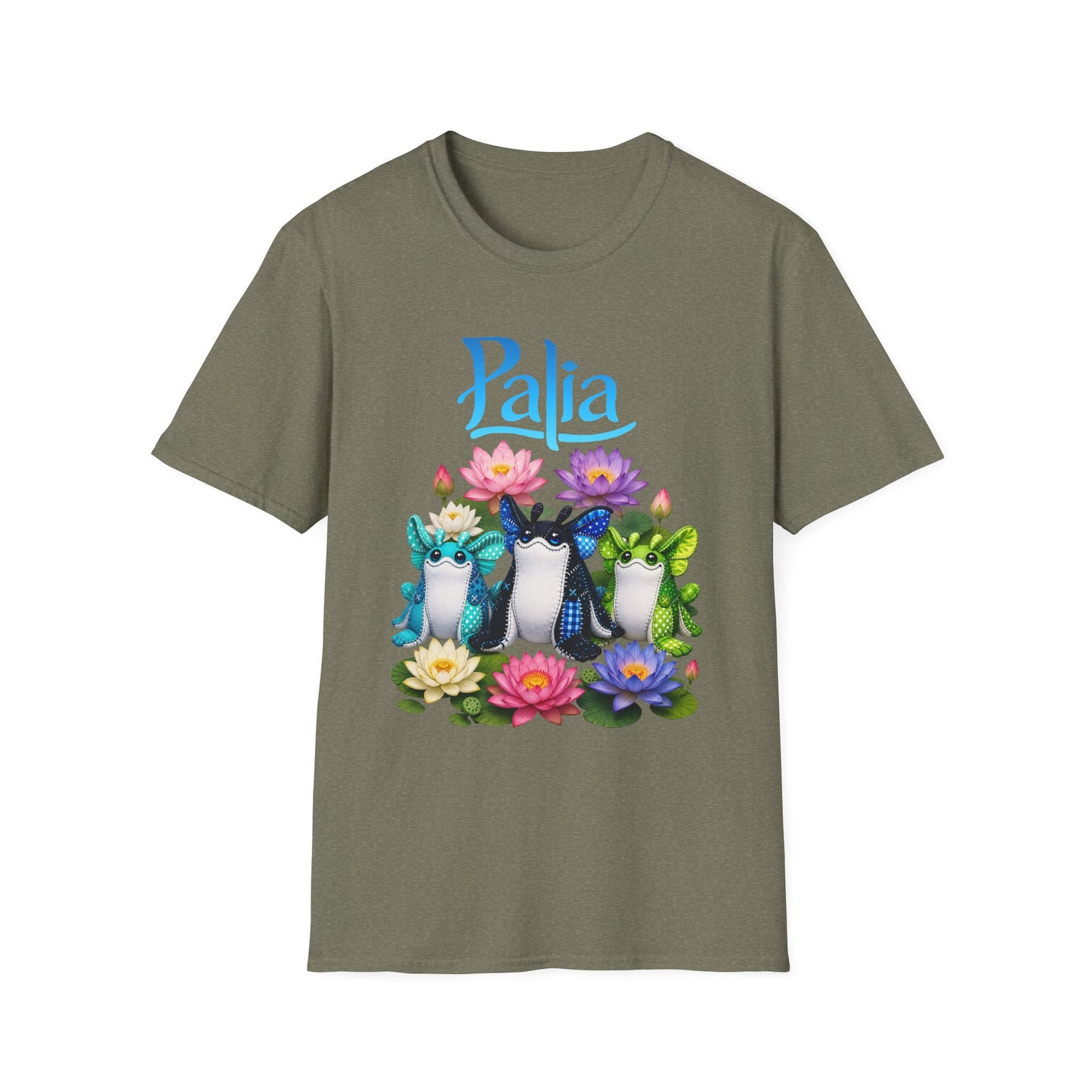 Palia Inspired Ogopuu Plush Lotus Flower Graphic Tee