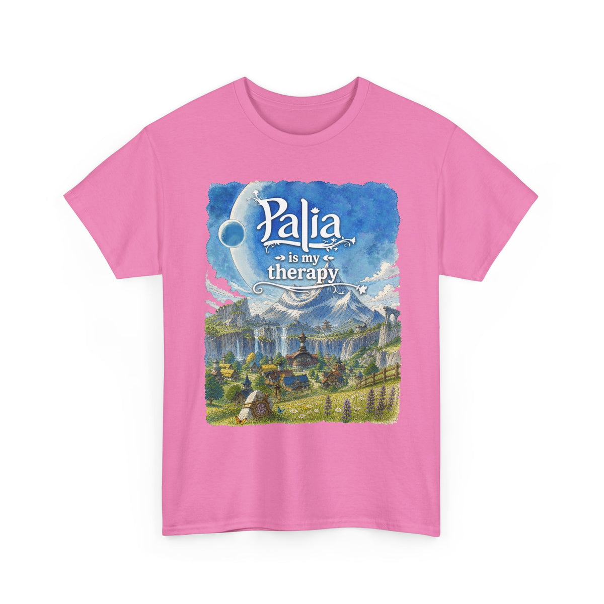 T-Shirt — "Palia Is My Therapy" Palia Inspired Landscape Graphic Tee