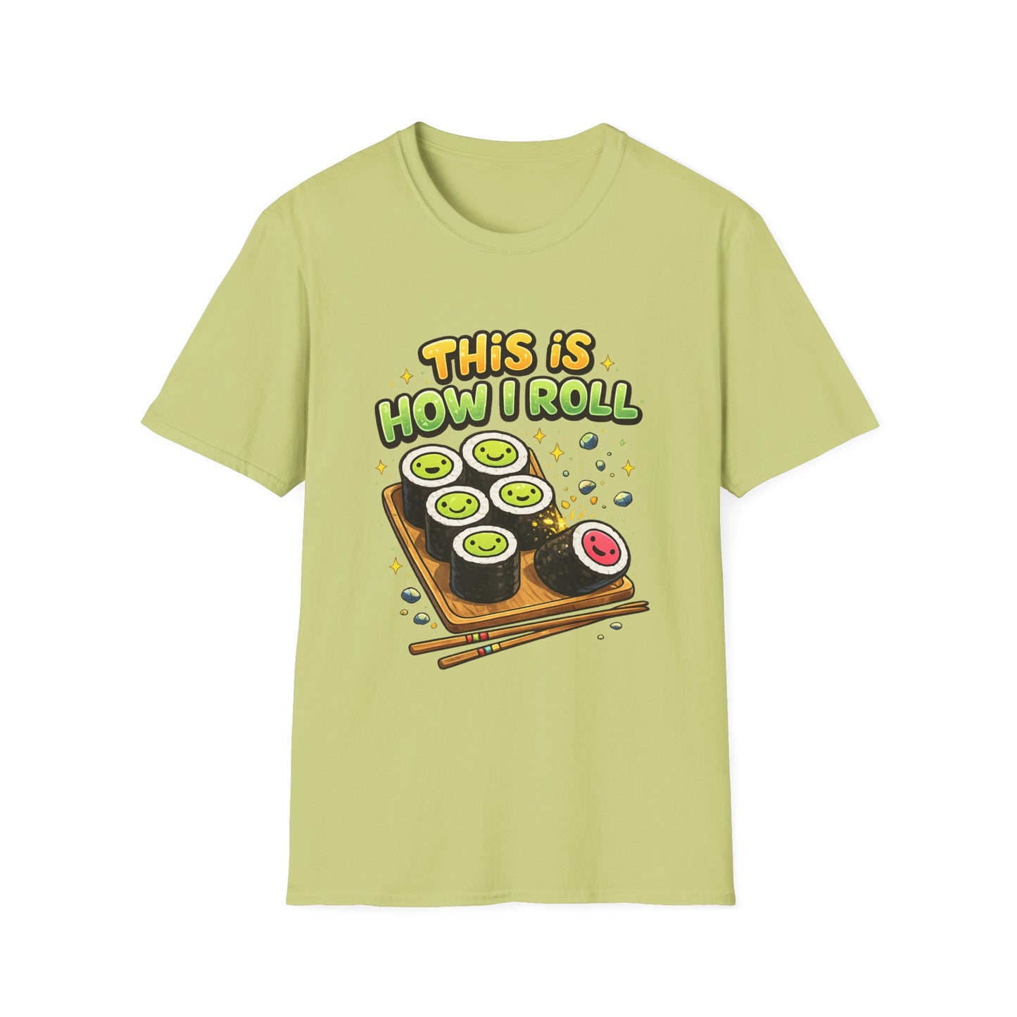 Sushi Lovers Witchsoul Original T-Shirt — "This Is How I Roll" Cute Sushi Graphic Tee