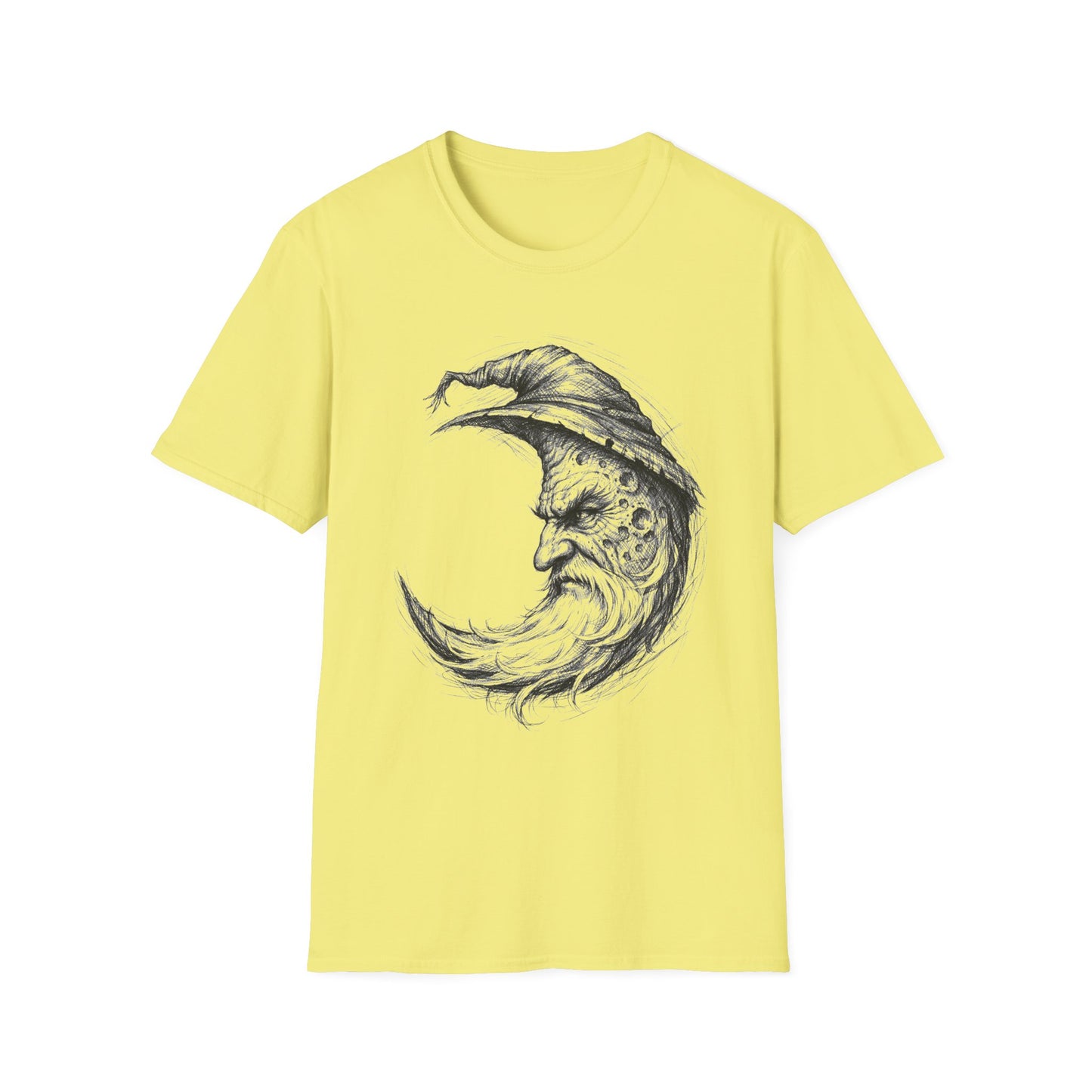 Moon Sage – Witchsoul Originals Tee — Vintage Crescent Moon Wizard Graphic Tee