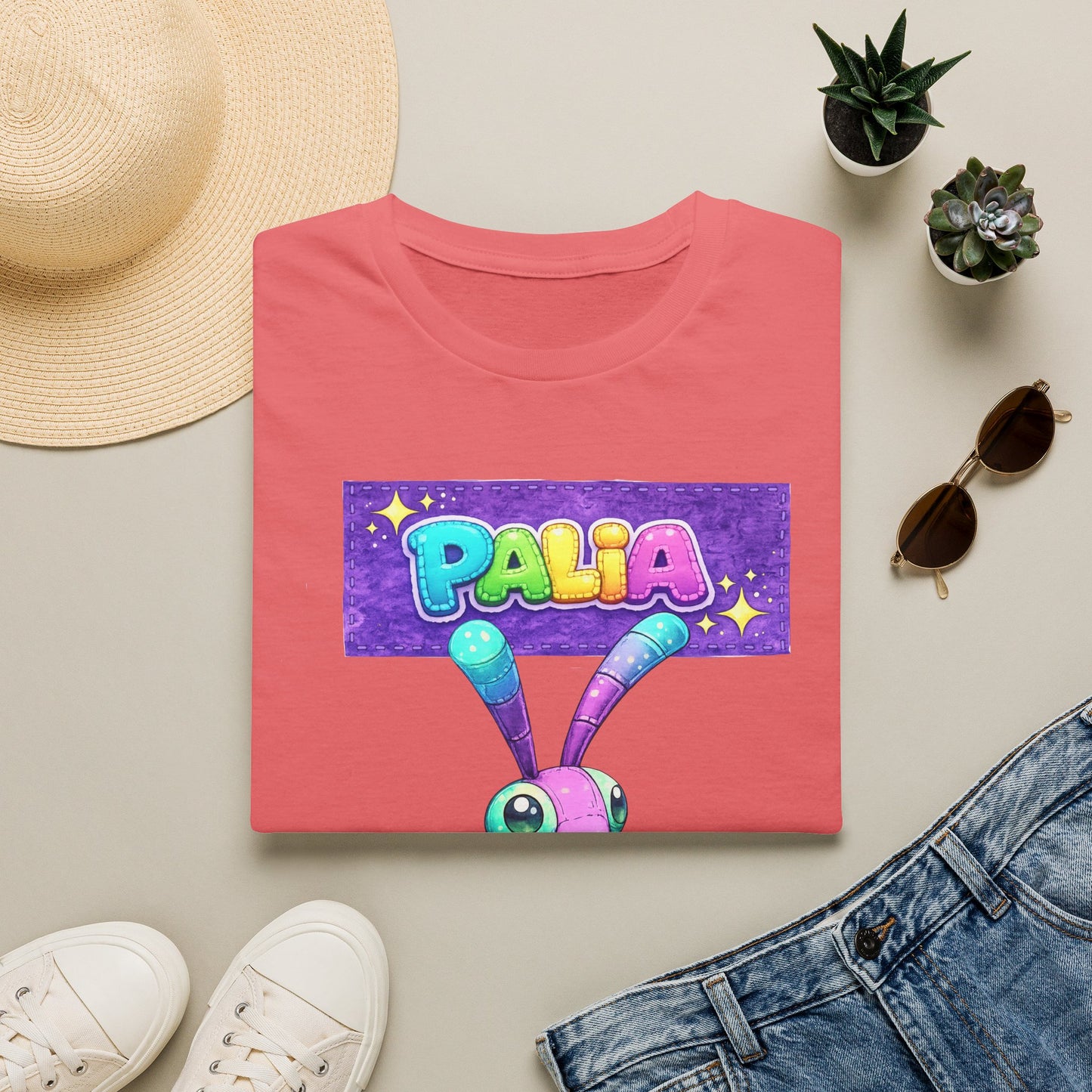 Palia Inspired Fairy Mantis Plush Graphic T-Shirt