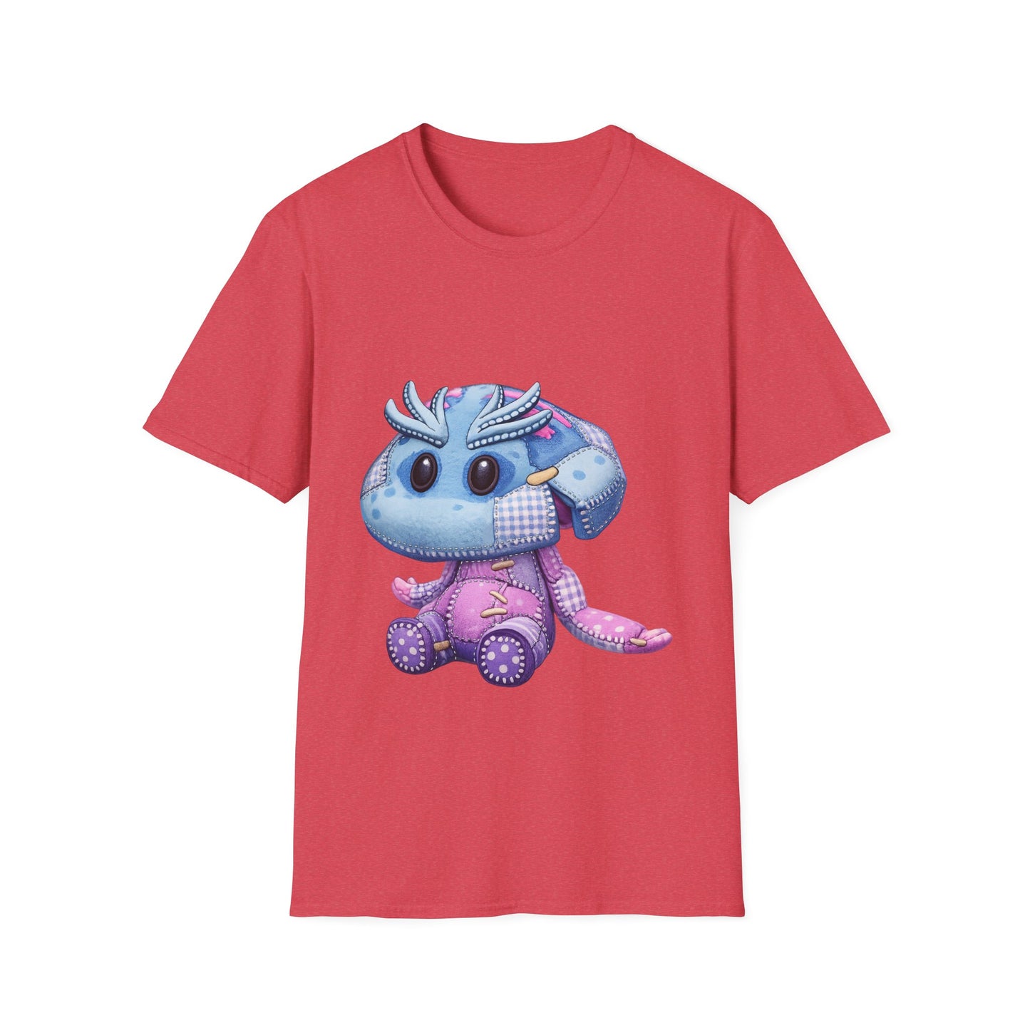 Palia Inspired Shmole Piskii Plush Patchwork Style Graphic Tshirt