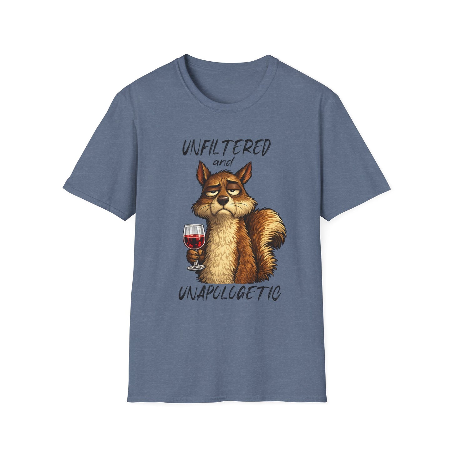 Unfiltered and Unapologetic WitchSoul Original Squirrel T-Shirt — Funny Wine Lover Graphic Tee
