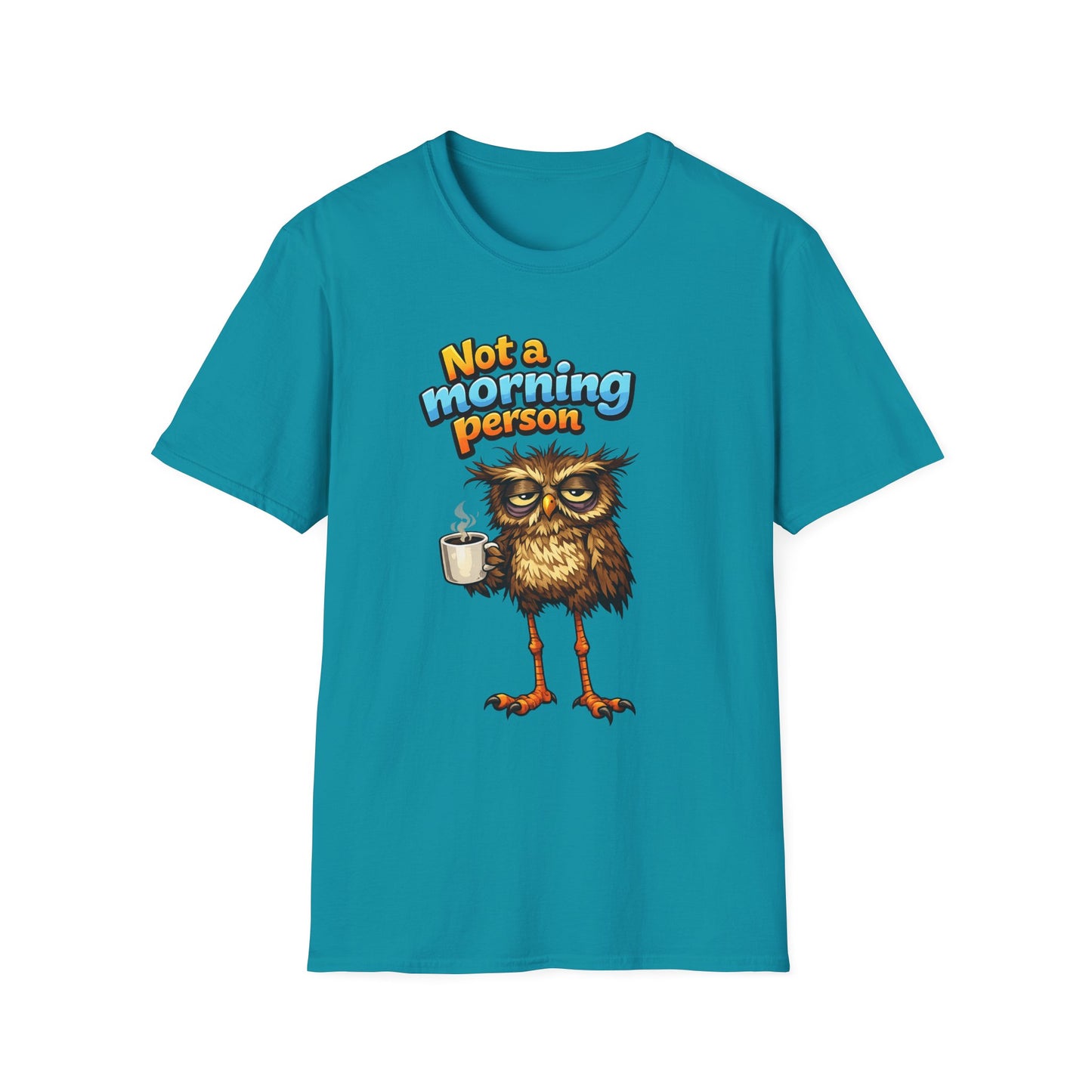 Not a Morning Person Owl WitchSoul Original T-Shirt — Funny Coffee Lover Graphic Tee