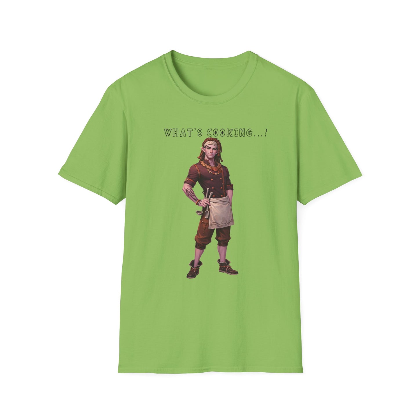 Reth T-Shirt — "What's Cooking?" Fantasy FanArt Palia Inspired Chef Character Tee