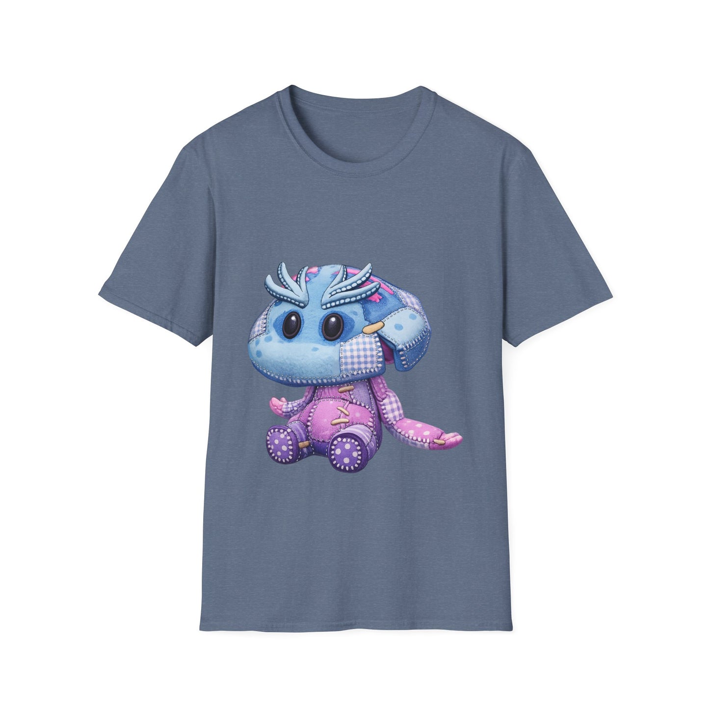 Palia Inspired Shmole Piskii Plush Patchwork Style Graphic Tshirt