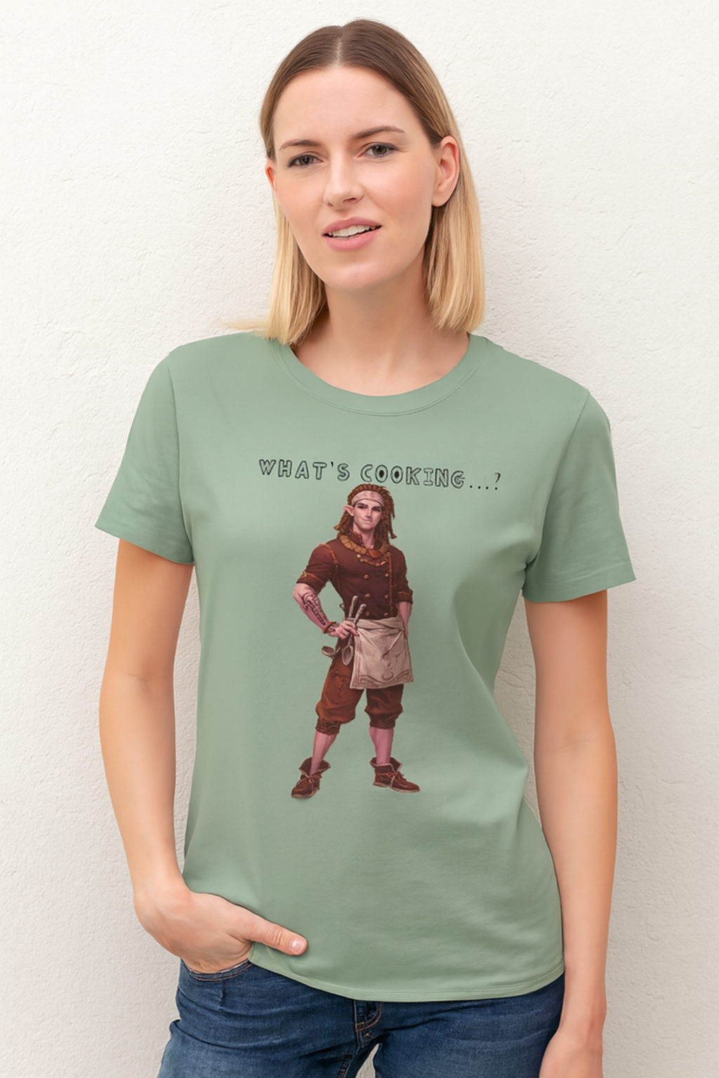 Reth T-Shirt — "What's Cooking?" Fantasy FanArt Palia Inspired Chef Character Tee