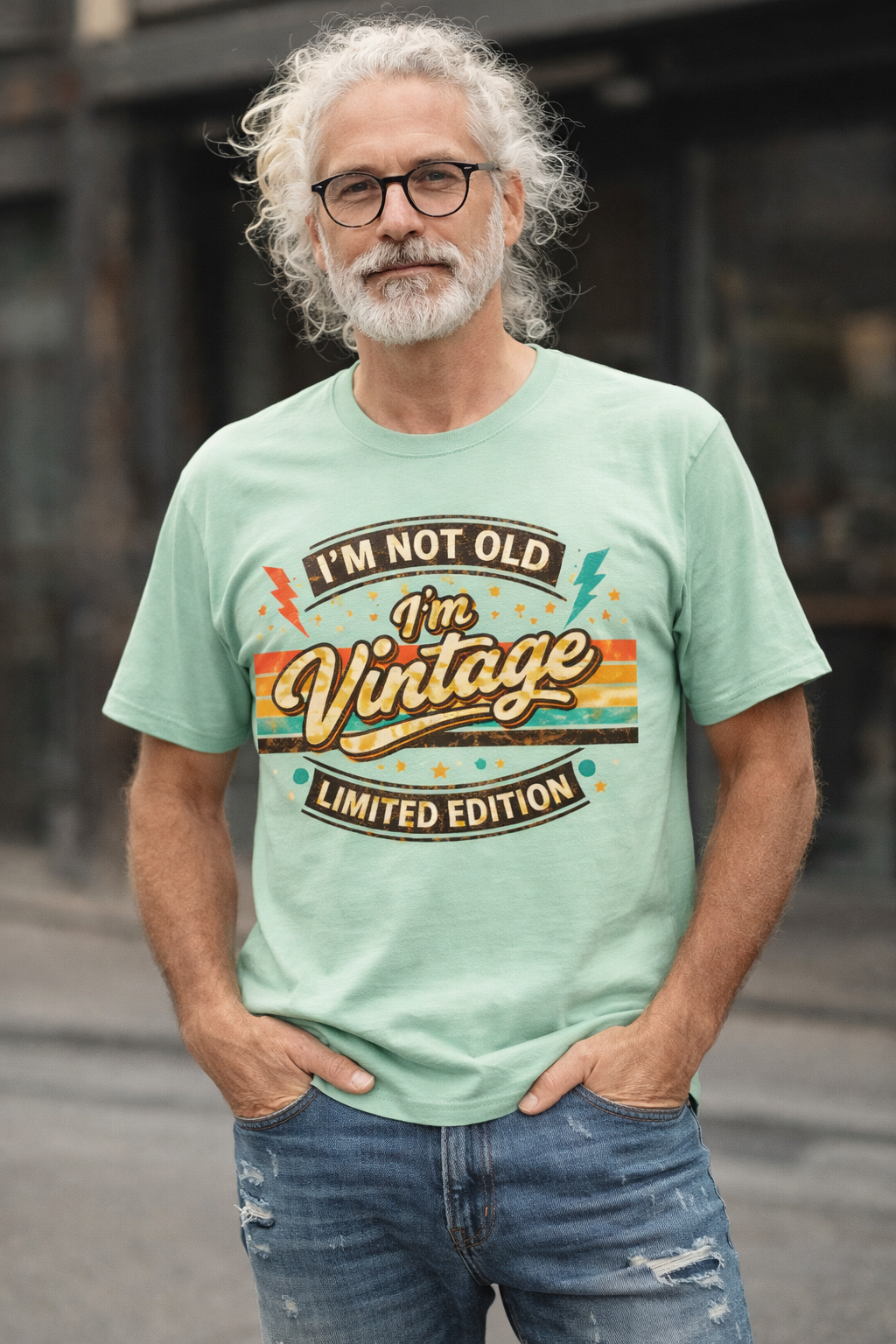 Vintage 'I'm Not Old I'm Vintage' Tee — Limited Edition Retro Graphic Shirt