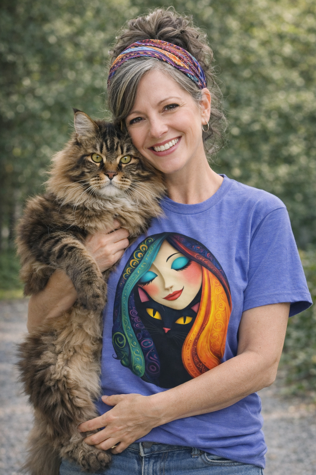 Cat Mom Art graphic tee Pet lover Cat lover Shirt Witchsoul Original
