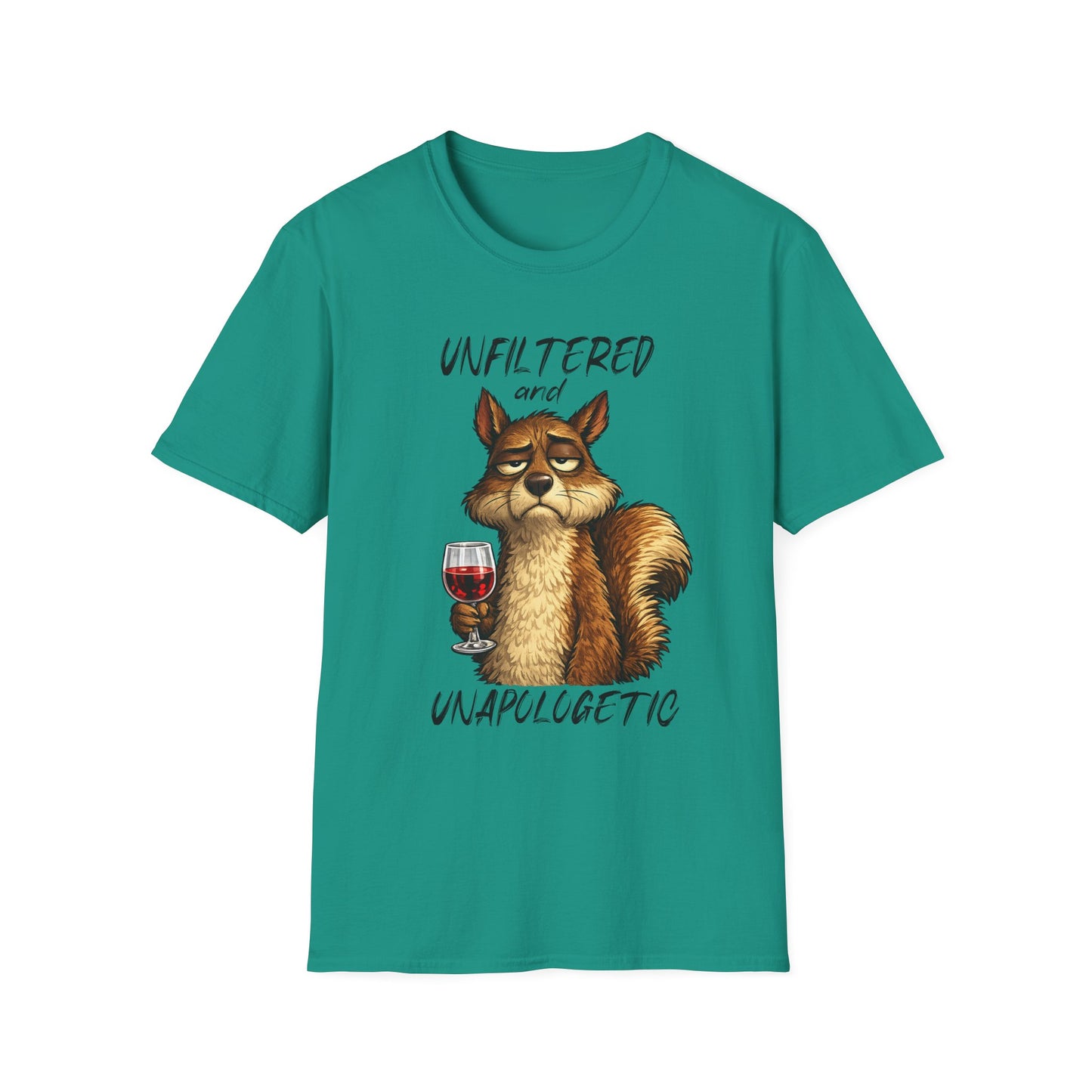Unfiltered and Unapologetic WitchSoul Original Squirrel T-Shirt — Funny Wine Lover Graphic Tee